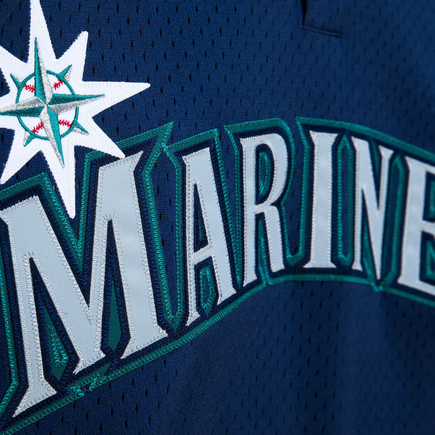 Men's Seattle Mariners Ichiro Suzuki 2002 Mitchell & Ness Navy Cooperstown Collection Mesh Batting Practice Jersey - vstockx