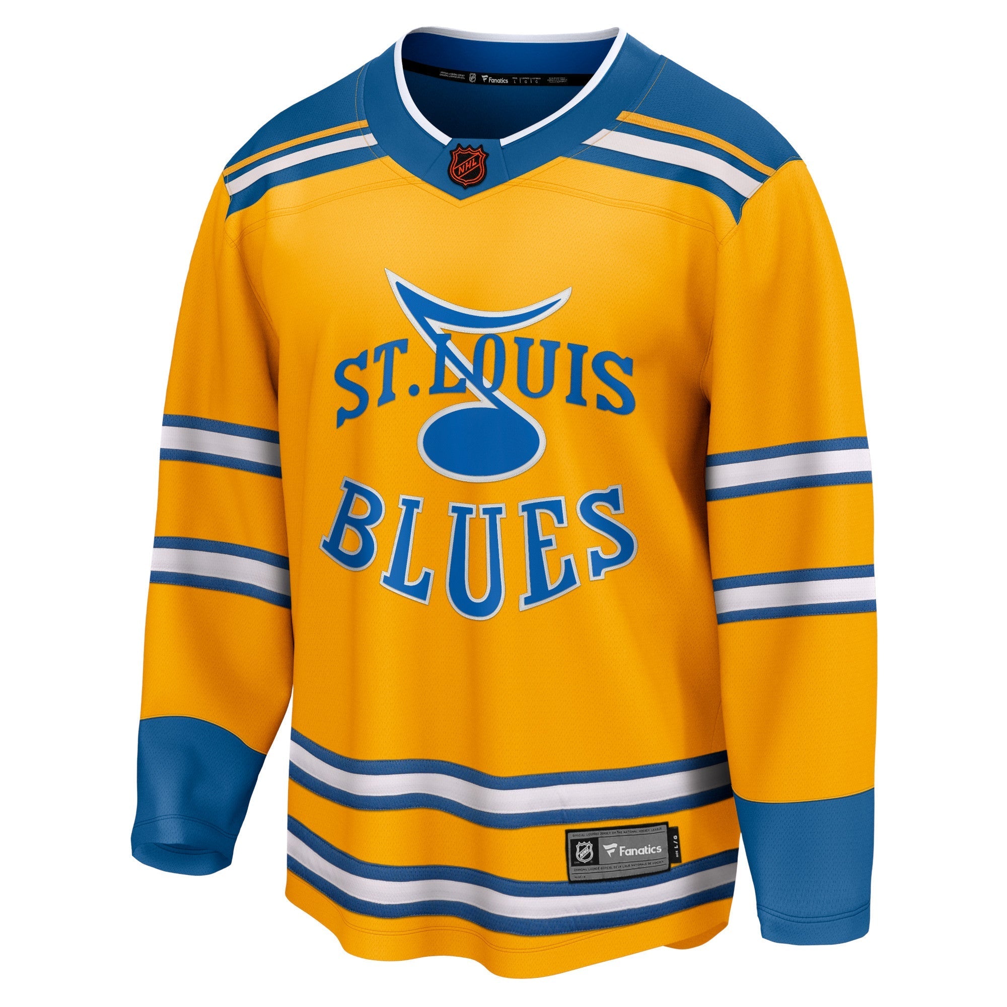 Men's Fanatics Branded Yellow St. Louis Blues Special Edition 2.0 Breakaway Blank Jersey - vstockx