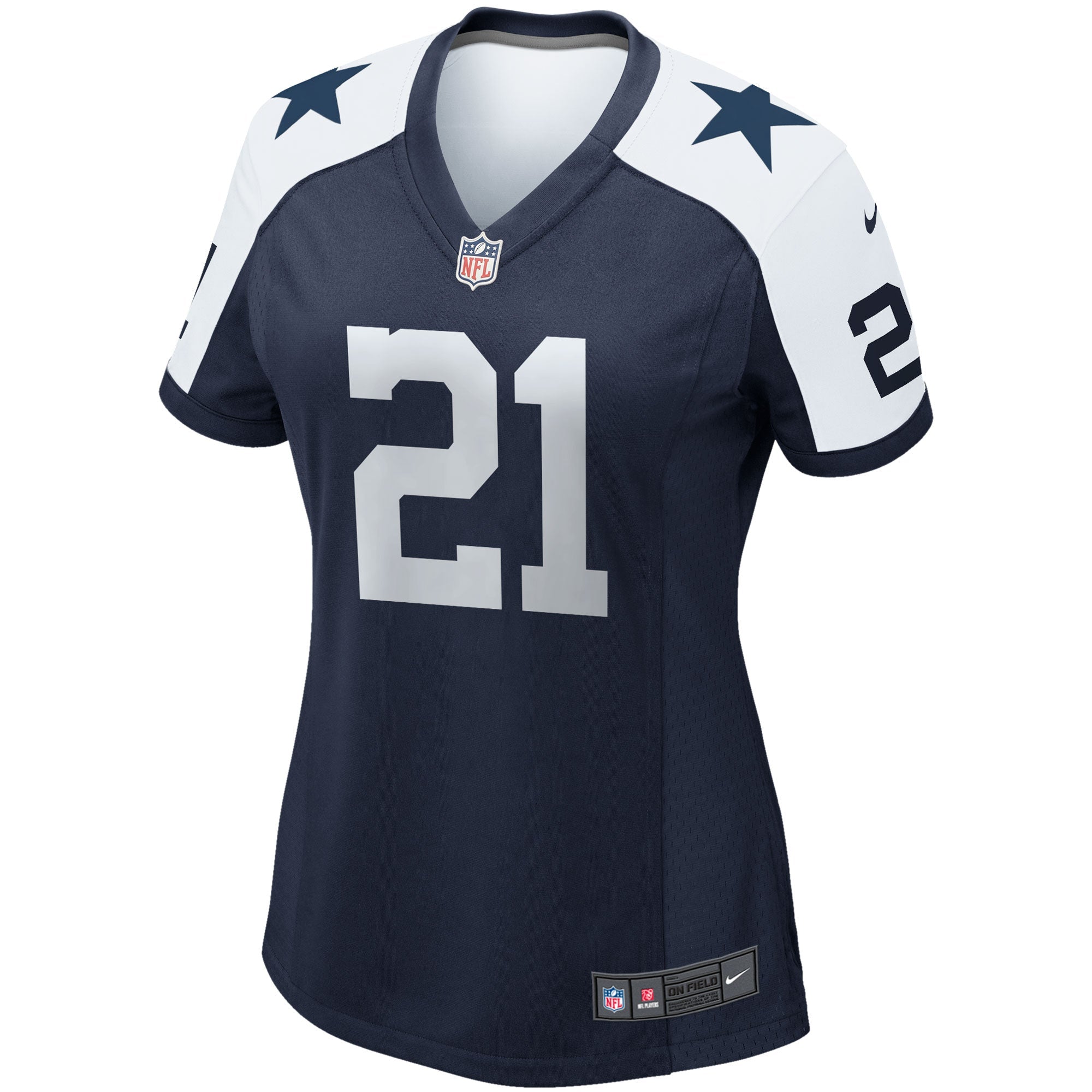 Women's Nike Ezekiel Elliott Navy Dallas Cowboys Alternate Game Team Jersey - vstockx