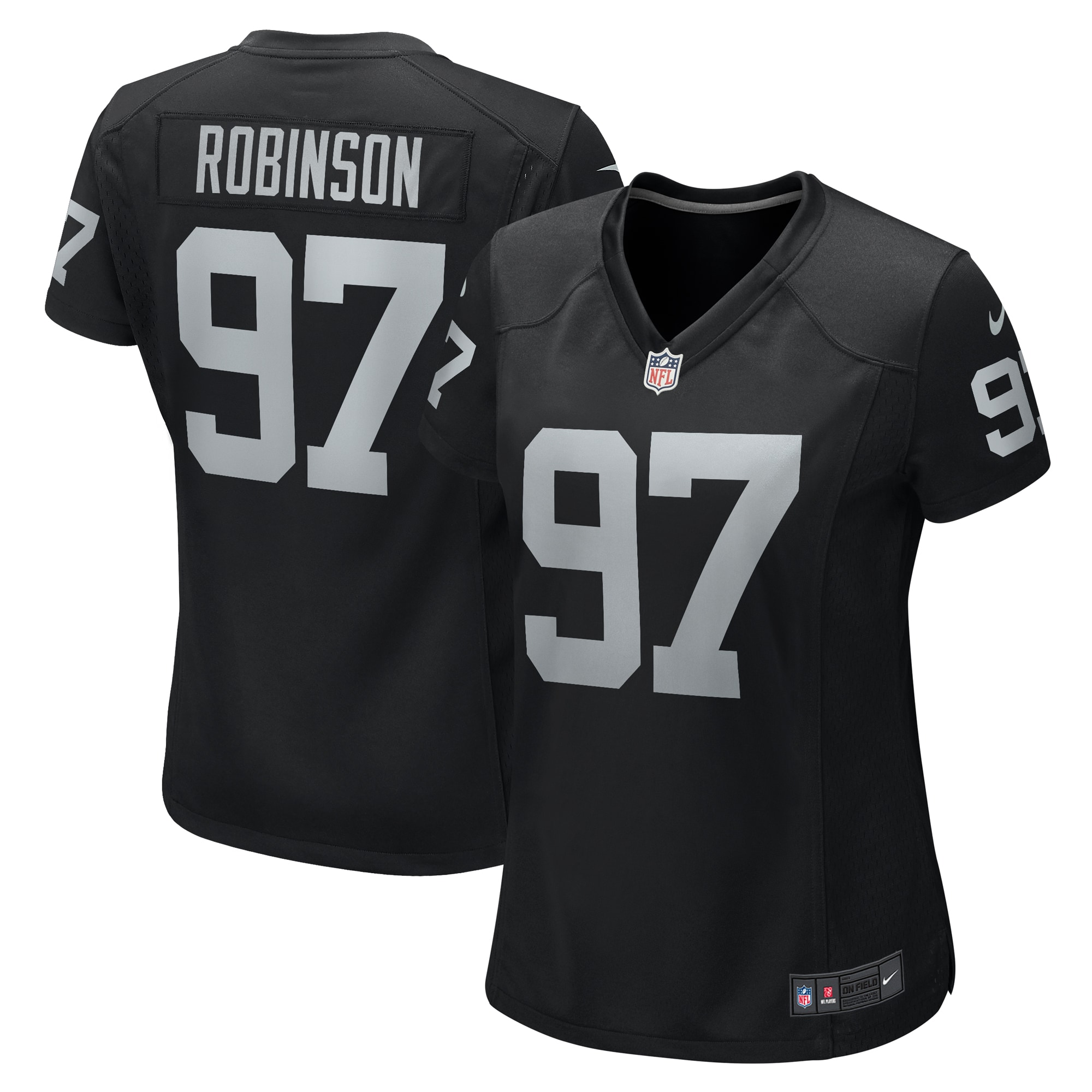 Janarius Robinson Las Vegas Raiders Nike Women's Team Game Jersey - Black - vstockx