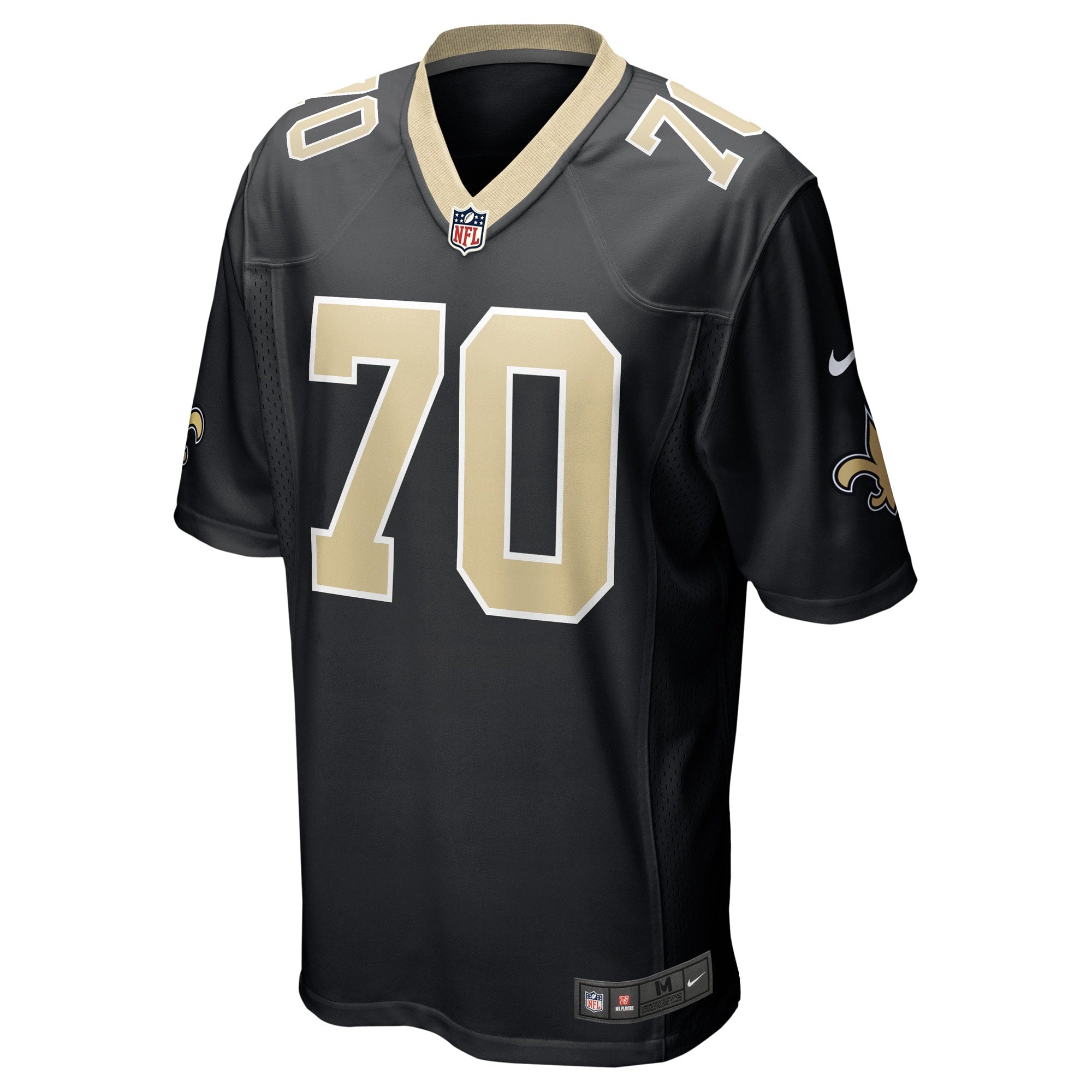 Men's Nike Trevor Penning Black New Orleans Saints Game Player Jersey - vstockx