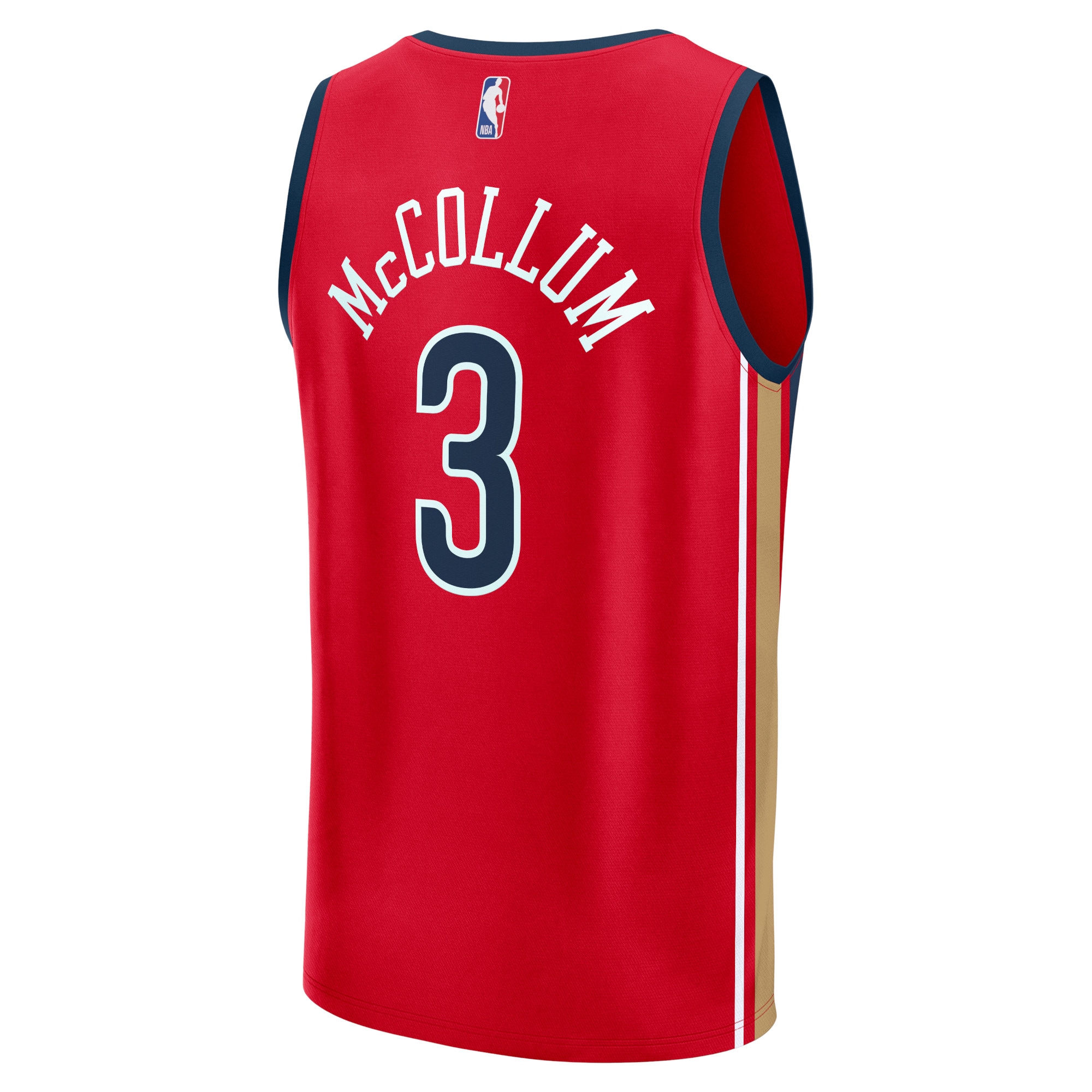 CJ McCollum New Orleans Pelicans Fanatics Branded Fast Break Replica Jersey - Statement Edition - Red - vstockx