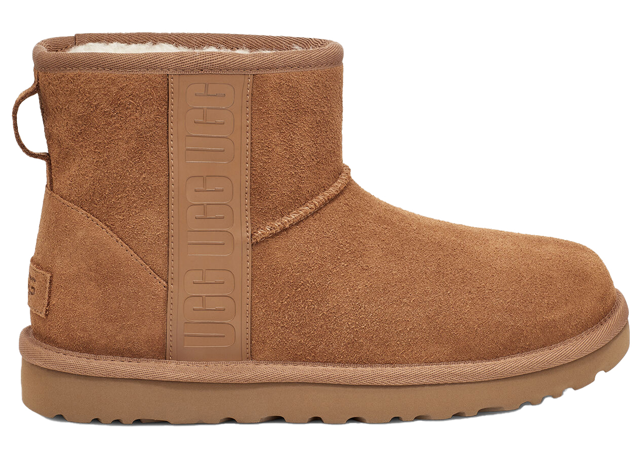 UGG Classic Mini Side Logo Boot Chestnut (Women's) - vstockx