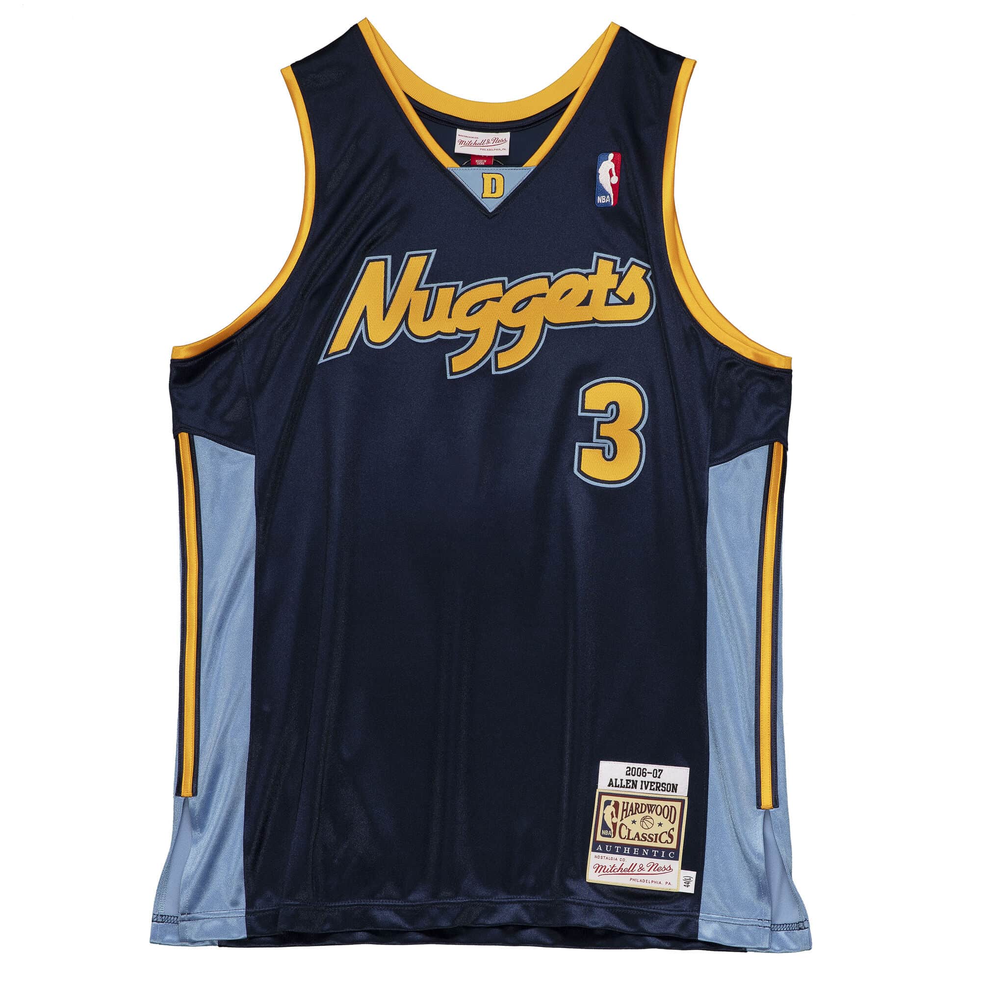 Authentic Allen Iverson Denver Nuggets 2006-07 Jersey - vstockx