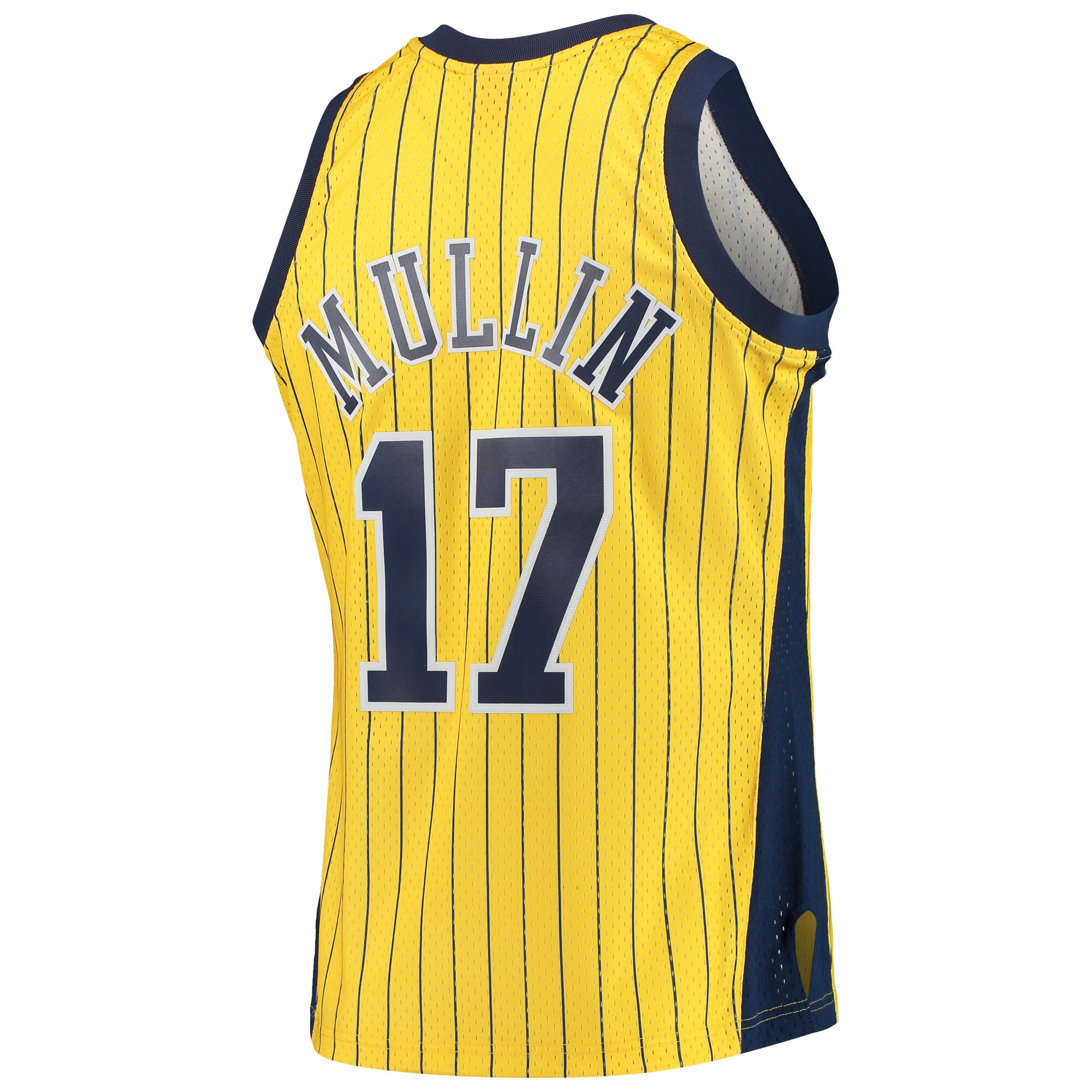 Chris Mullin Indiana Pacers Mitchell & Ness Hardwood Classics Swingman Jersey - Gold - vstockx