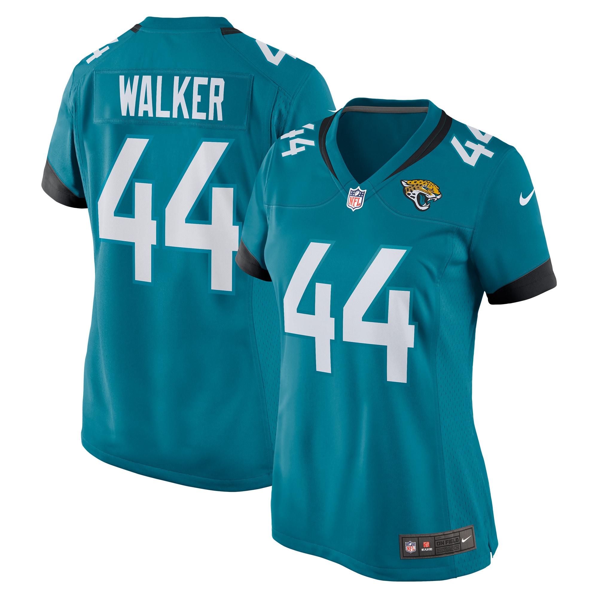 Travon Walker Jacksonville Jaguars Nike Women's Player Jersey - Teal - vstockx