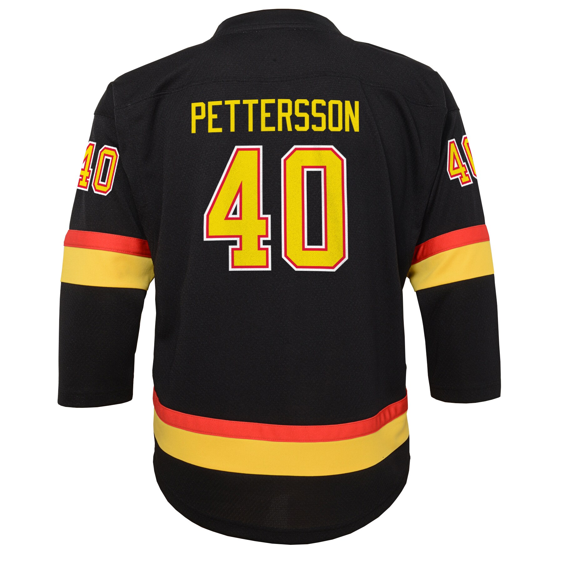 Elias Pettersson Vancouver Canucks Youth 2019/20 Flying Skate Replica Player Jersey - Black - vstockx