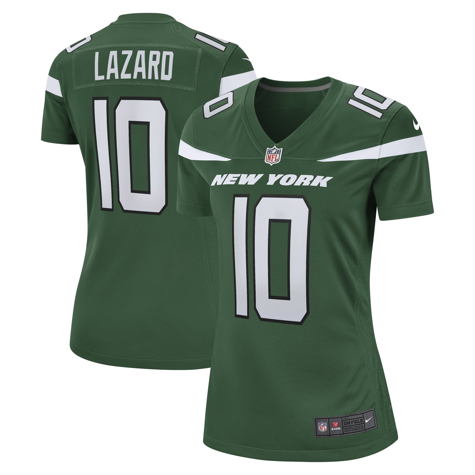 Women's Nike Allen Lazard Gotham Green New York Jets Game Player Jersey - vstockx