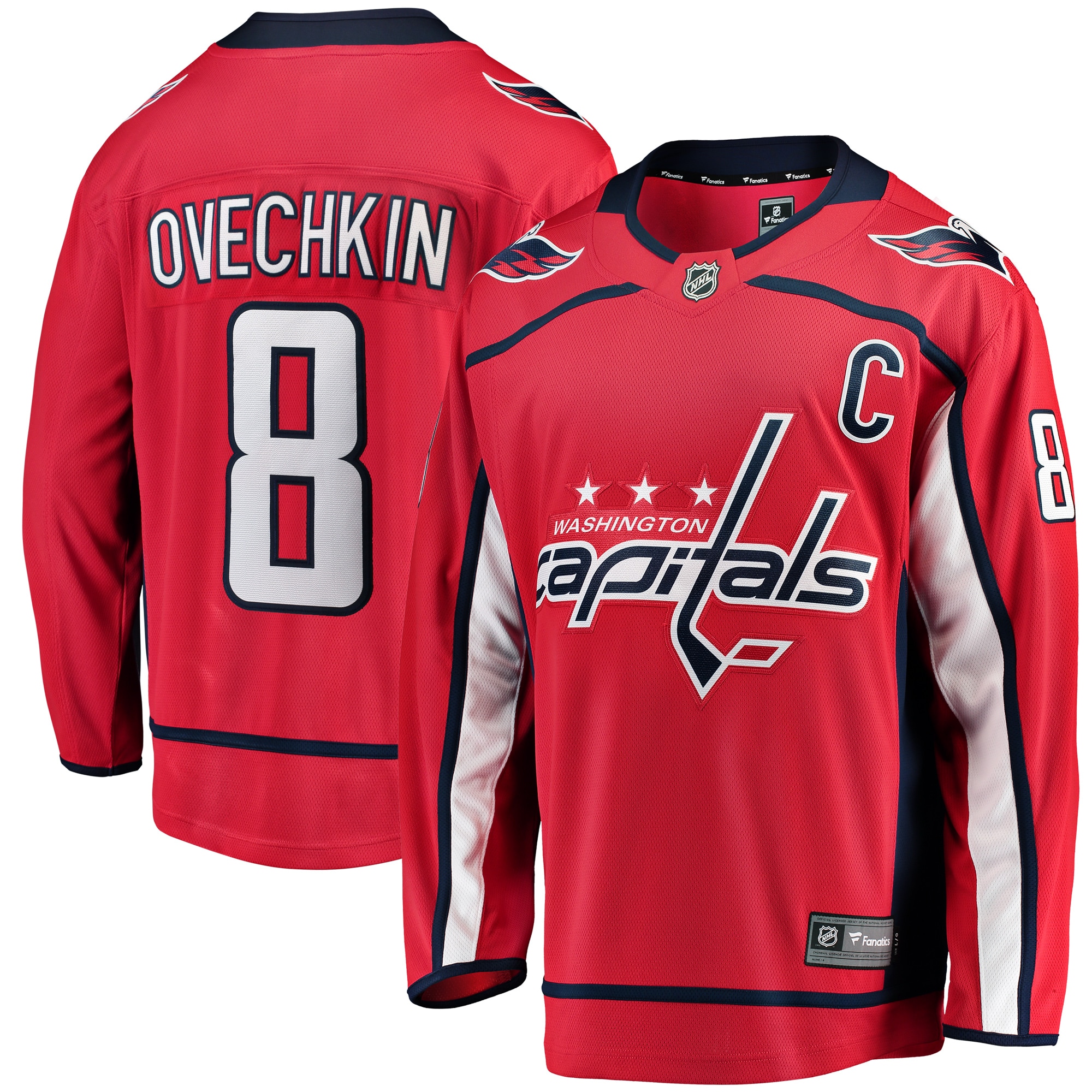 Alexander Ovechkin Washington Capitals Fanatics Branded Breakaway Player Jersey - Red - vstockx