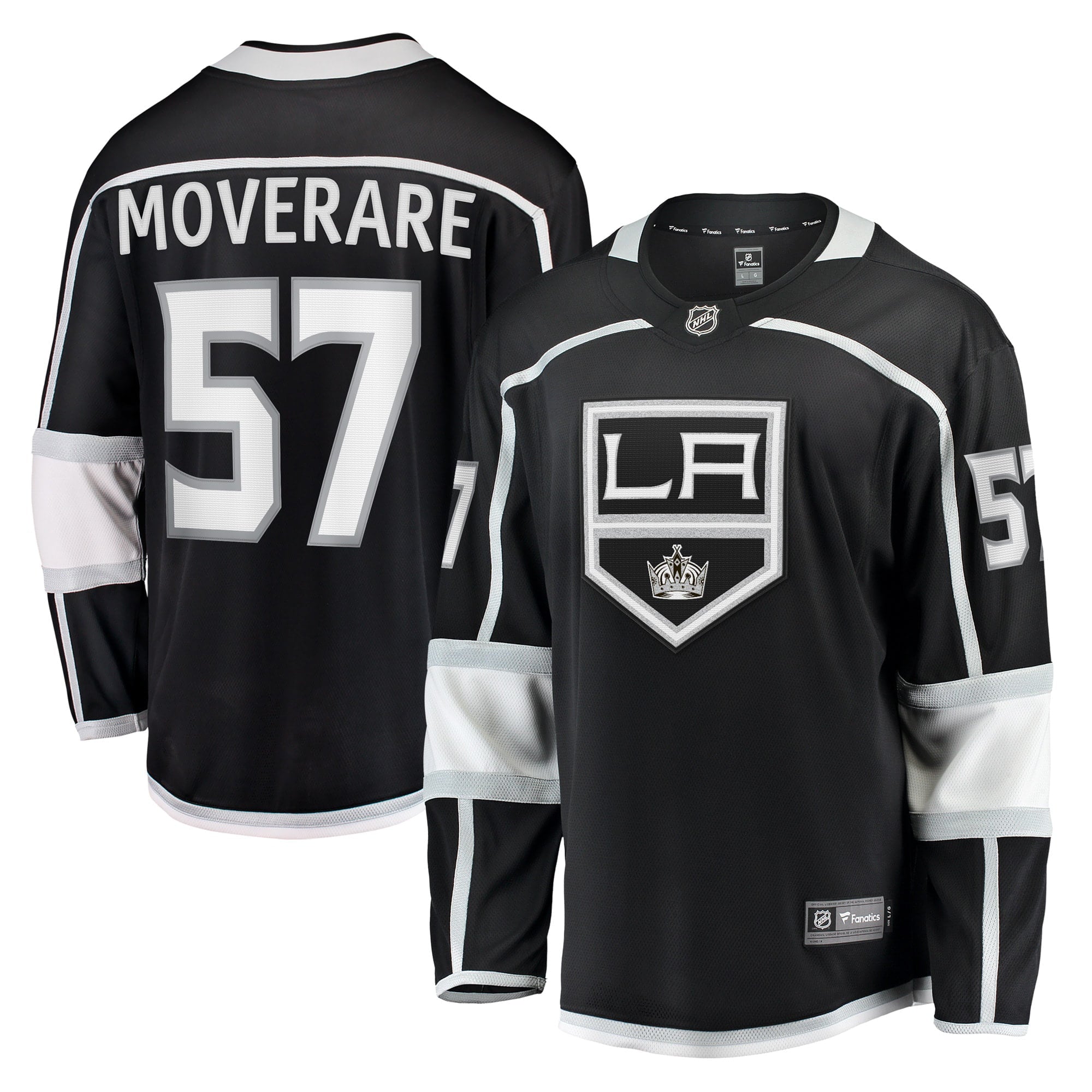 Men's Fanatics Branded Jacob Moverare Black Los Angeles Kings Home Breakaway Player Jersey - vstockx
