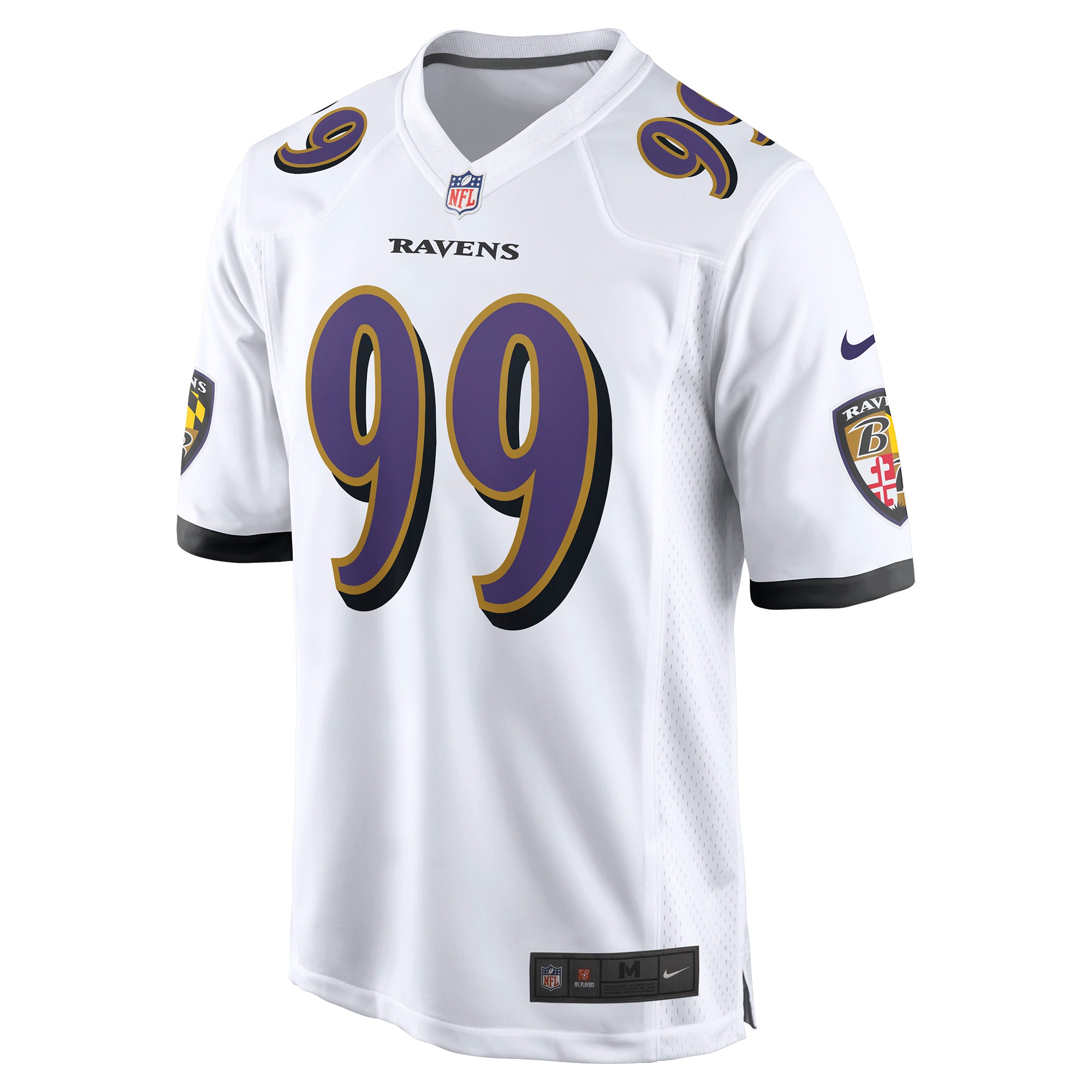 Odafe Oweh Baltimore Ravens Nike Game Jersey - White - vstockx