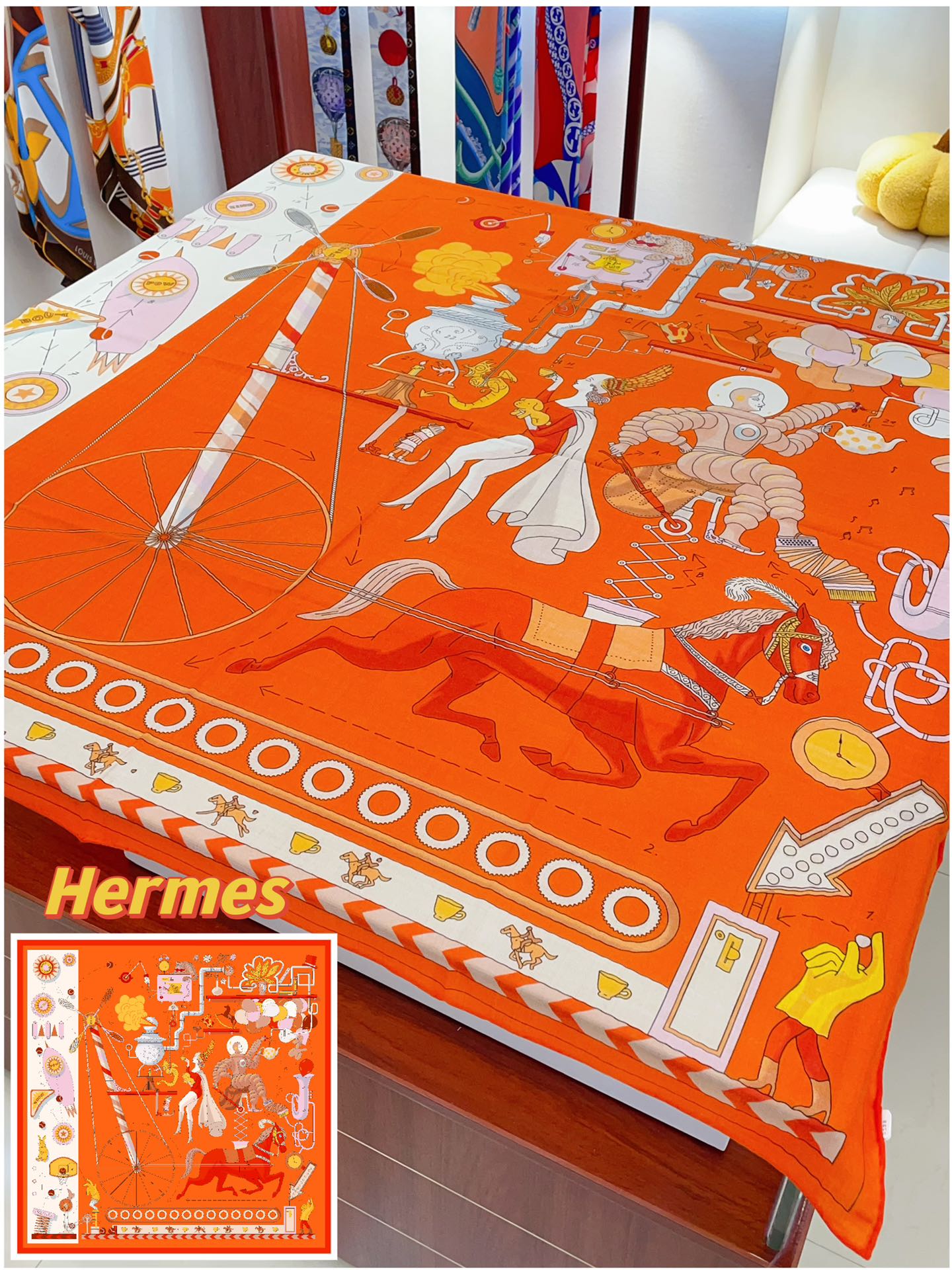 Streetwear Scarf Hermes 328742SIZE:140cm*140cm - vstockx