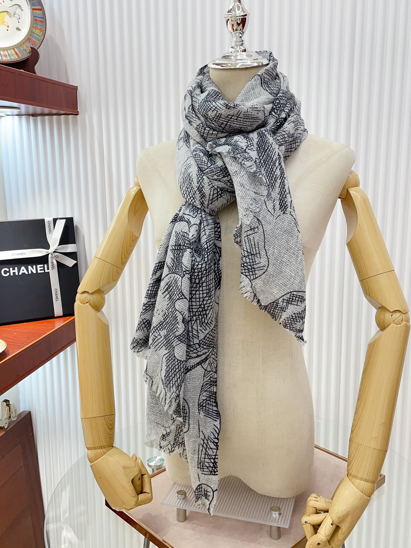 Streetwear Scarf CHANEL 328733 SIZE:70cm*180cm - vstockx