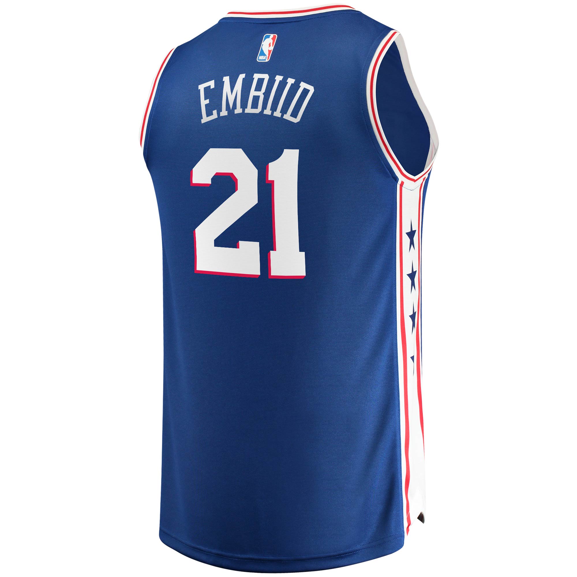 Joel Embiid Philadelphia 76ers Fanatics Branded Youth 2019/20 Fast Break Replica Jersey - Icon Edition - Royal - vstockx