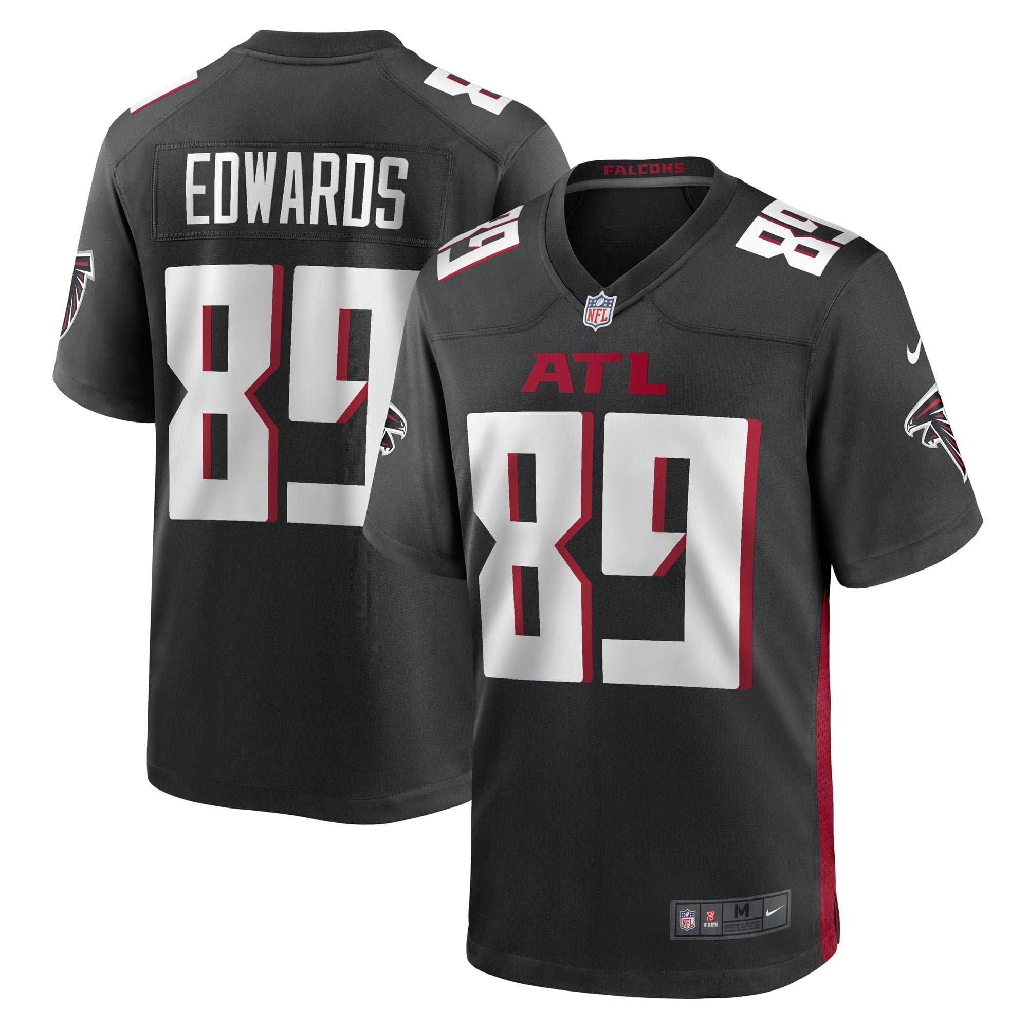 Men's Nike Bryan Edwards Black Atlanta Falcons Game Player Jersey - vstockx