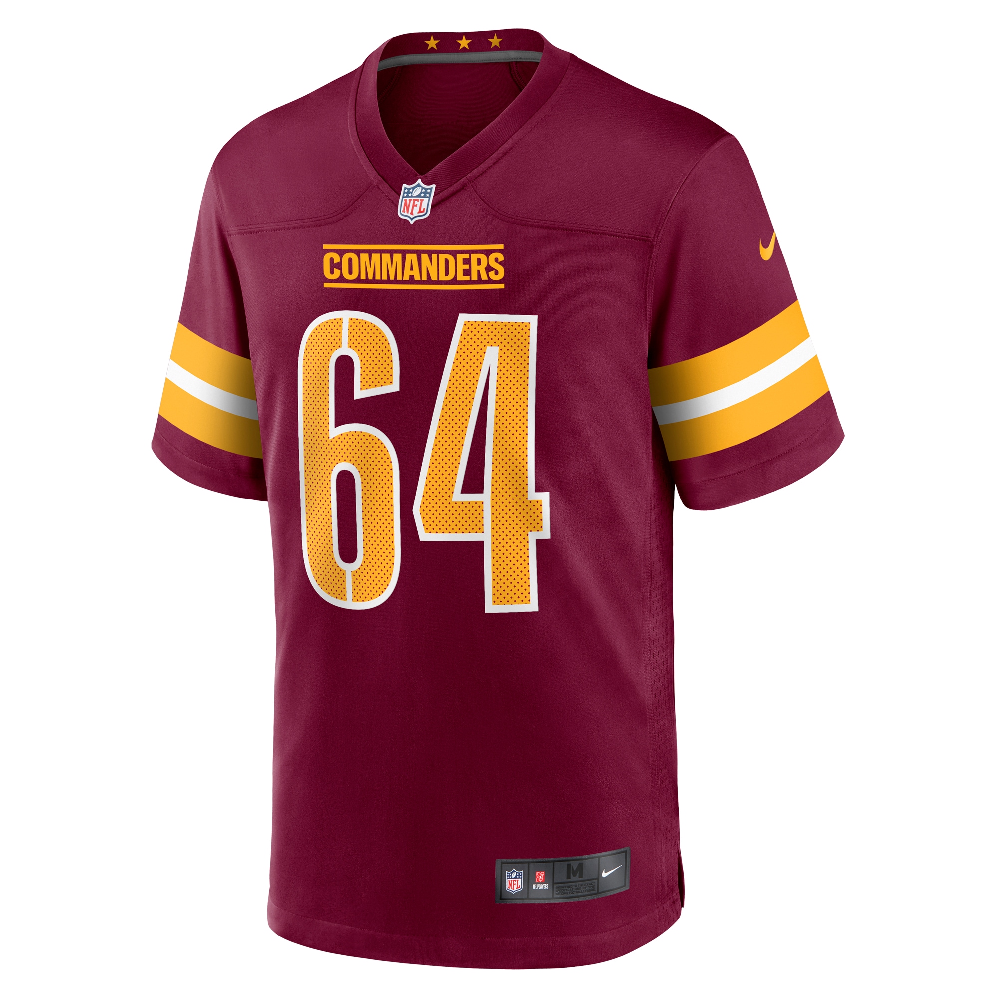 Mason Brooks Washington Commanders Nike Team Game Jersey - Burgundy - vstockx