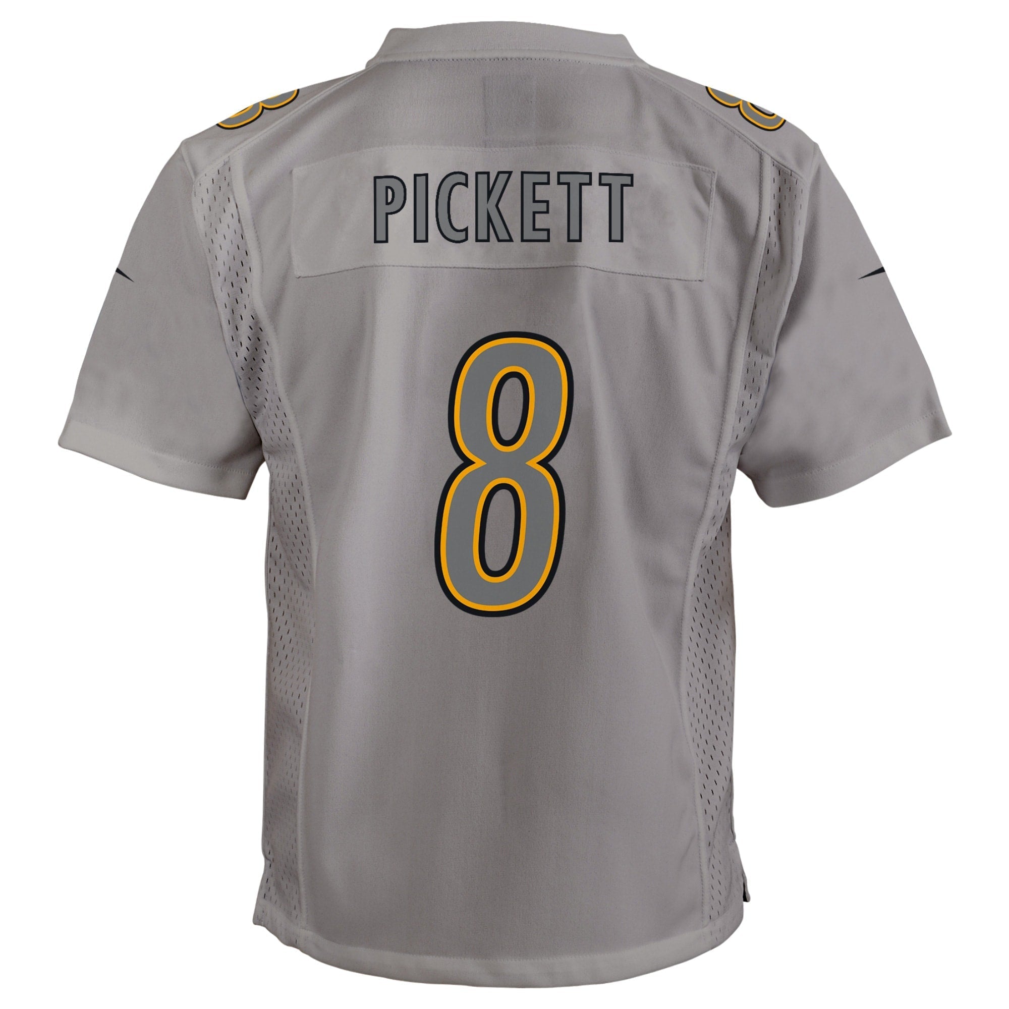 Youth Nike Kenny Pickett Gray Pittsburgh Steelers Atmosphere Game Jersey - vstockx