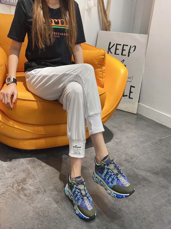 Versace Trigreca Black Royal Blue Purple - vstockx