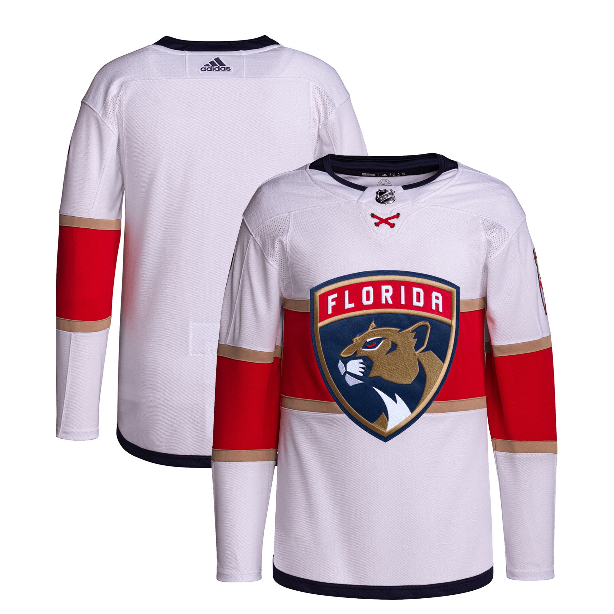 Florida Panthers adidas Away Primegreen Authentic Pro Jersey White - vstockx
