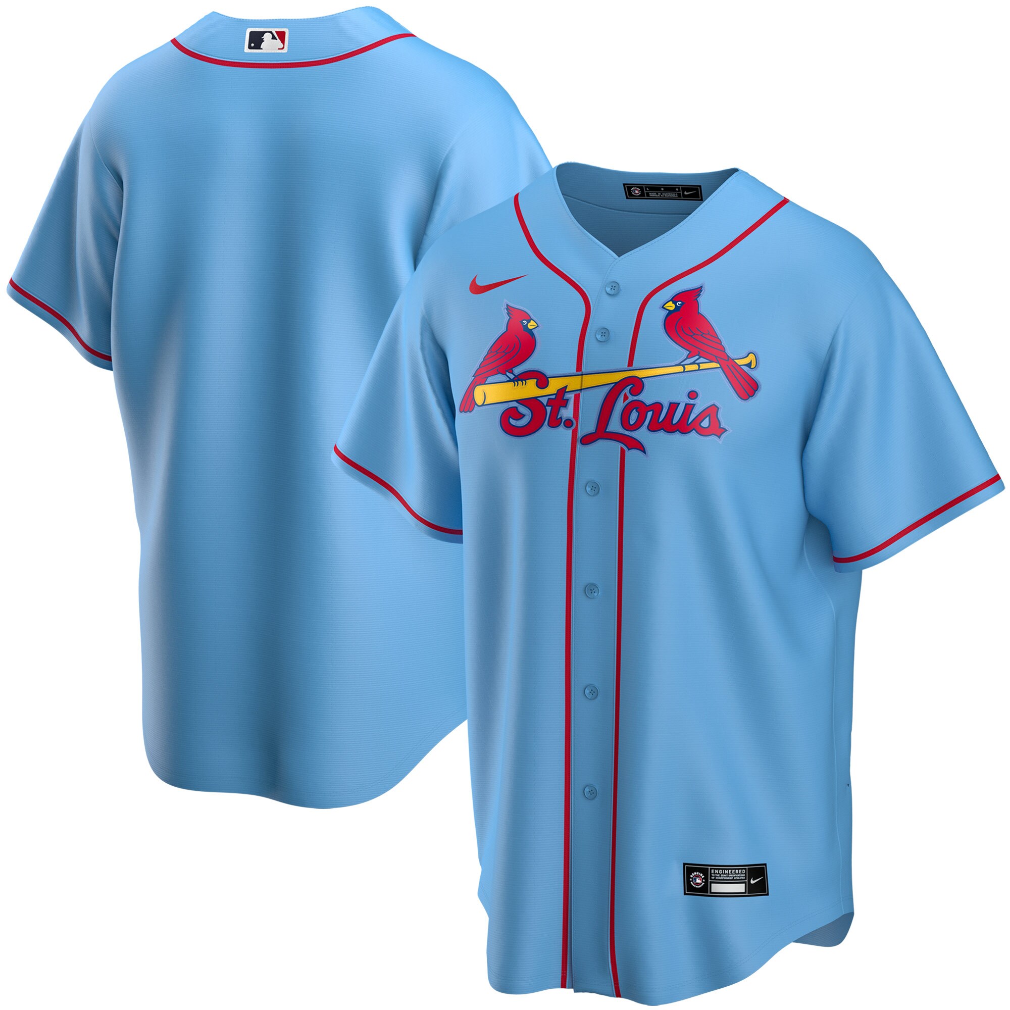 St. Louis Cardinals Nike Youth Alternate Replica Team Jersey - Light Blue - vstockx