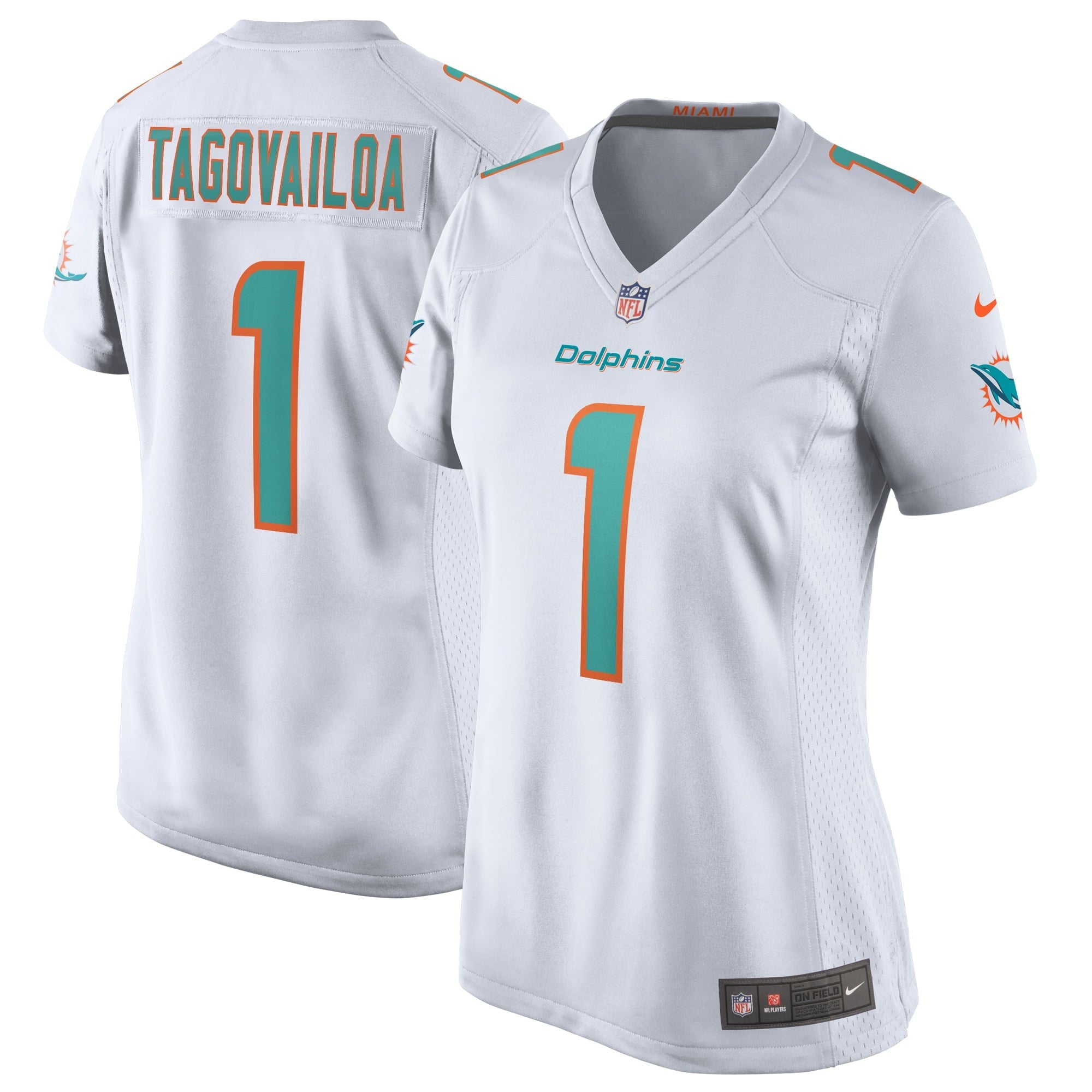 Women's Nike Tua Tagovailoa White Miami Dolphins Game Jersey - vstockx