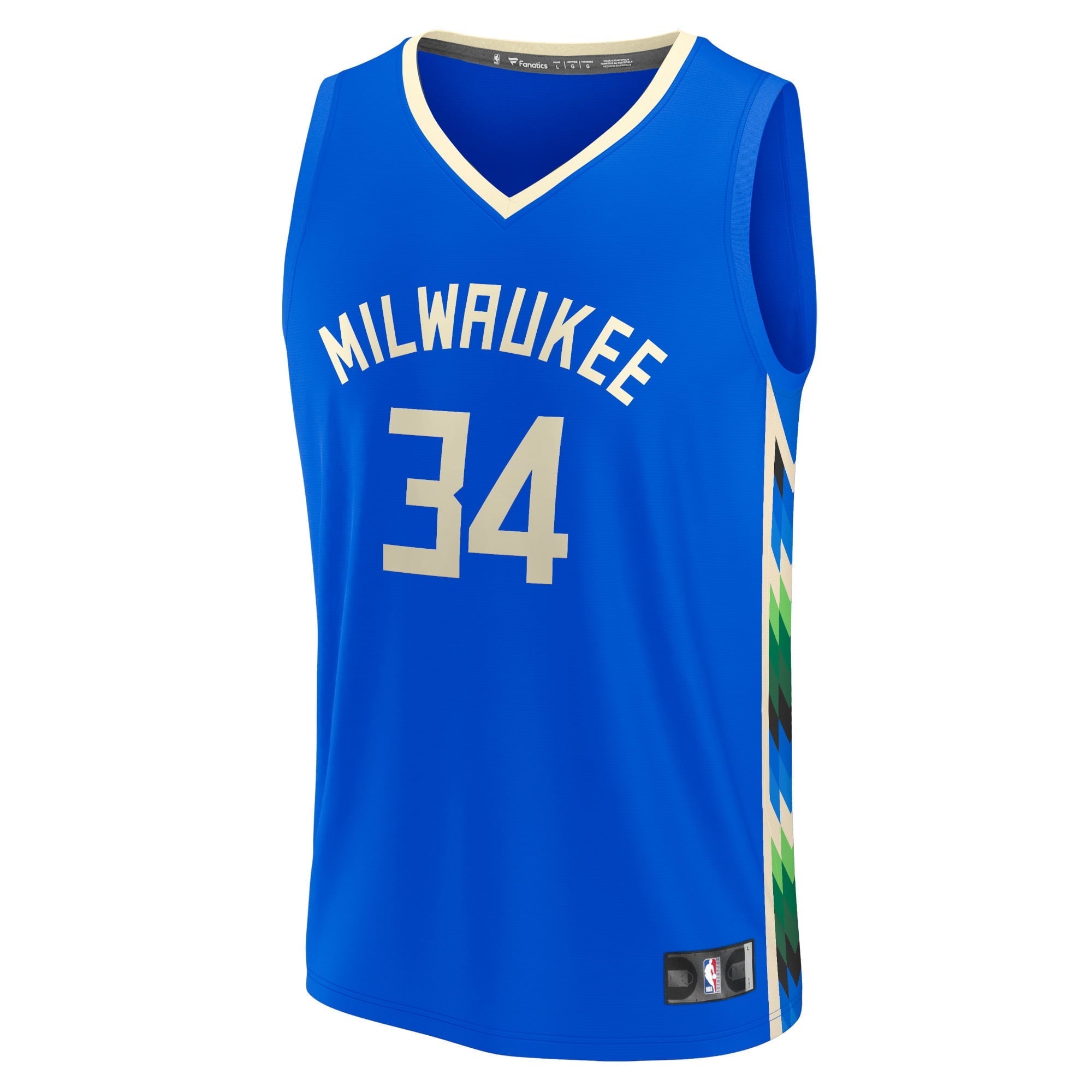 Men's Fanatics Branded Giannis Antetokounmpo Royal Milwaukee Bucks 2022/23 Fastbreak Jersey - City Edition - vstockx