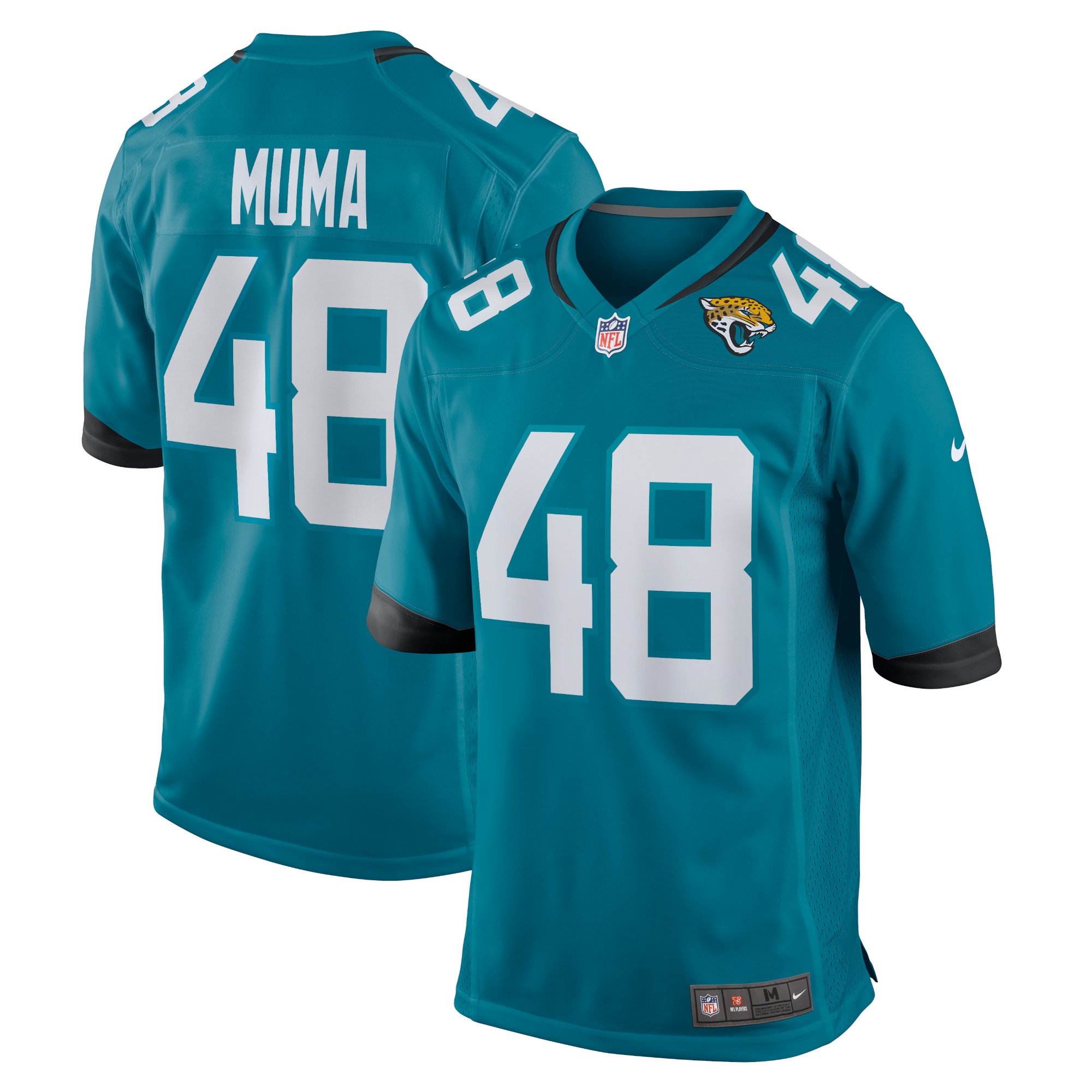 Chad Muma Jacksonville Jaguars Nike Game Jersey - Teal - vstockx