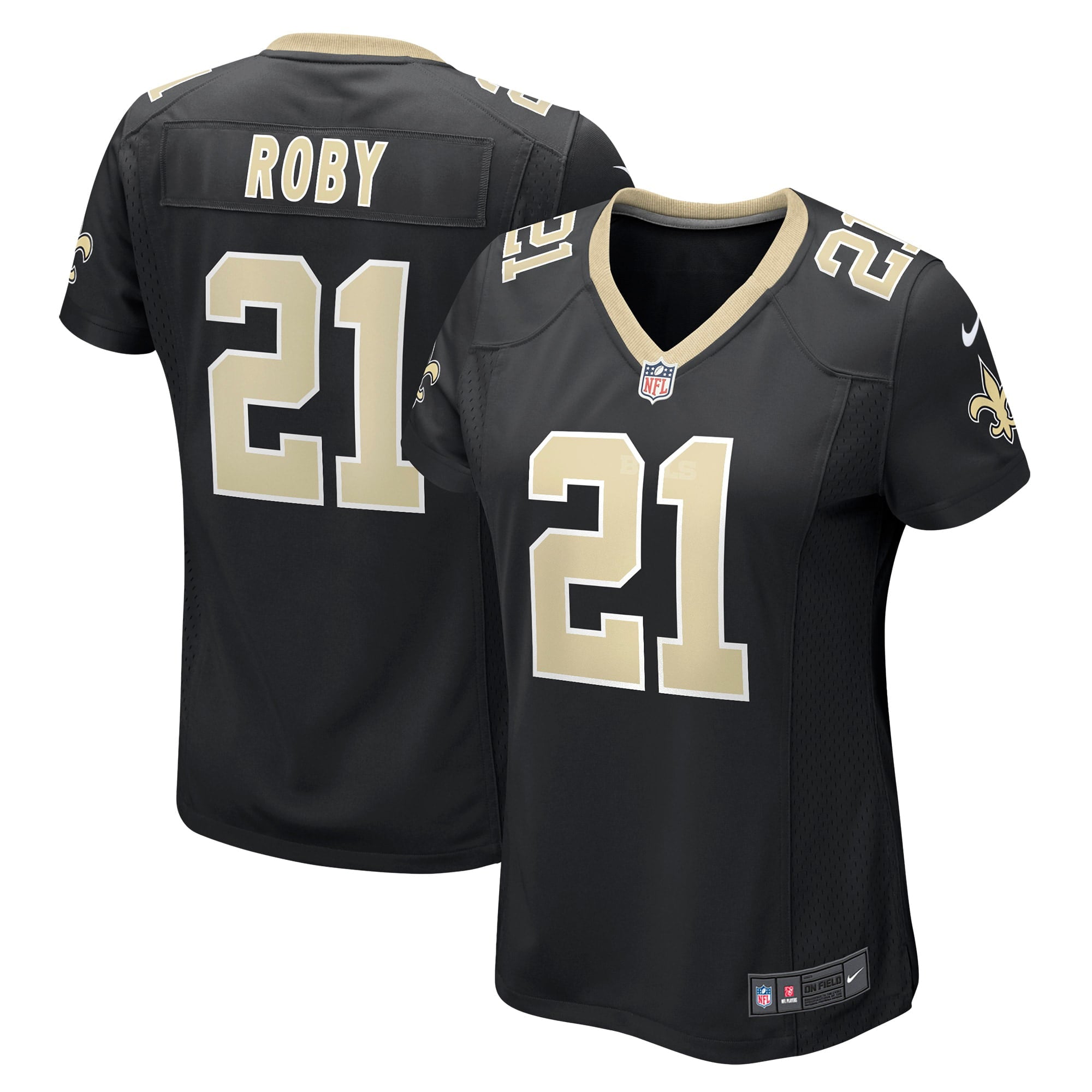 Women's Nike Bradley Roby Black New Orleans Saints Game Jersey - vstockx