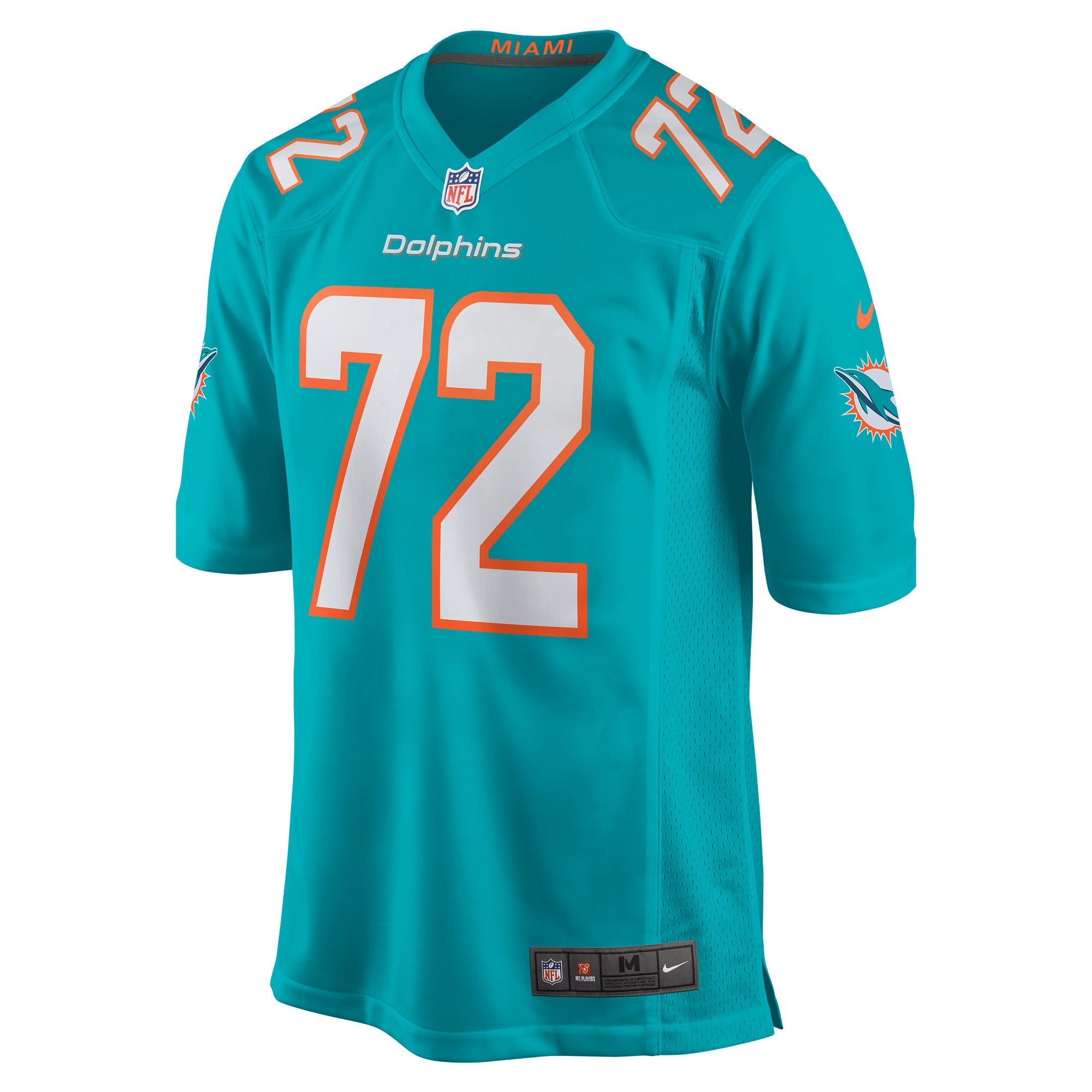 Men's Nike Terron Armstead Aqua Miami Dolphins Game Jersey - vstockx