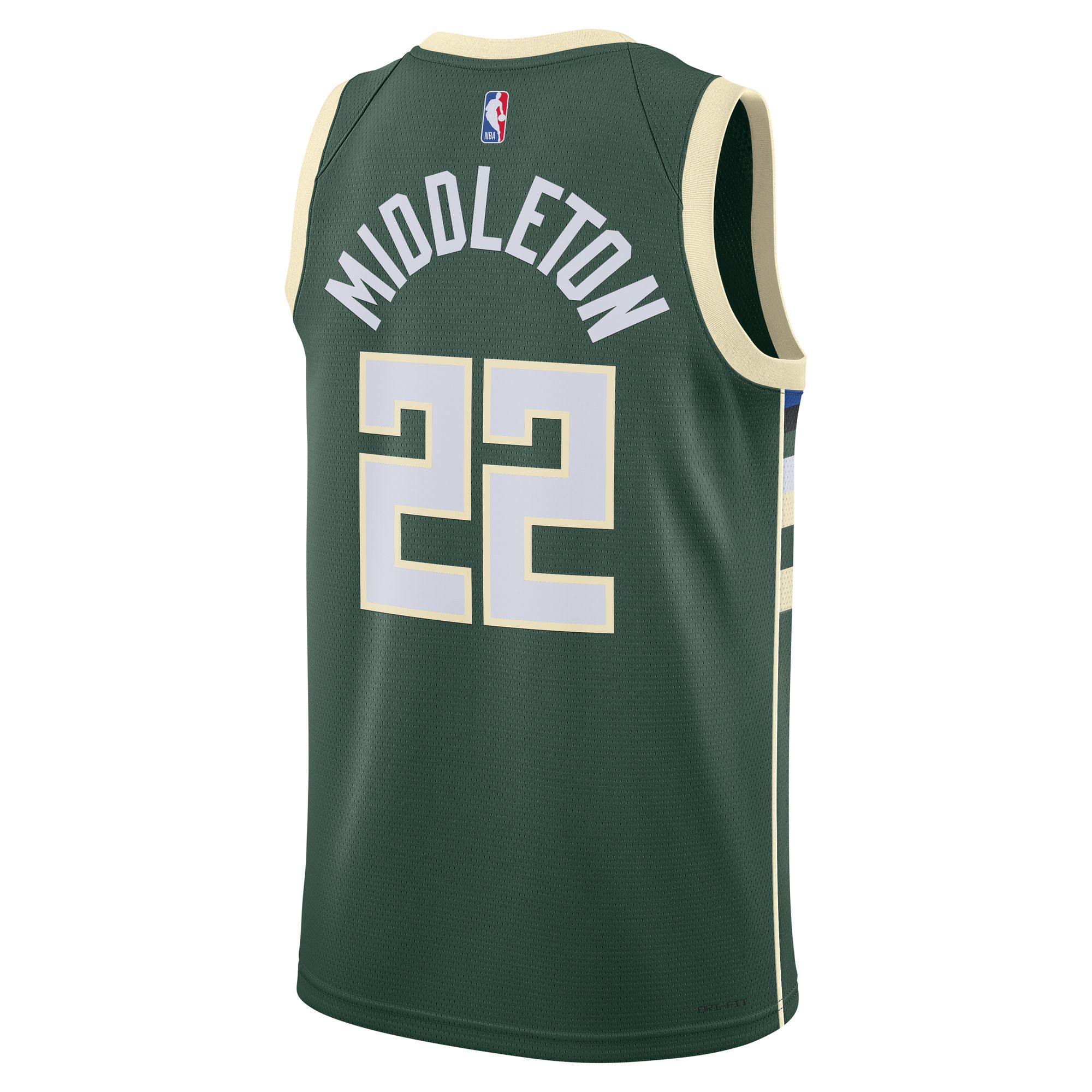 Khris Middleton Milwaukee Bucks Nike Unisex Swingman Jersey - Association Edition - Hunter Green - vstockx