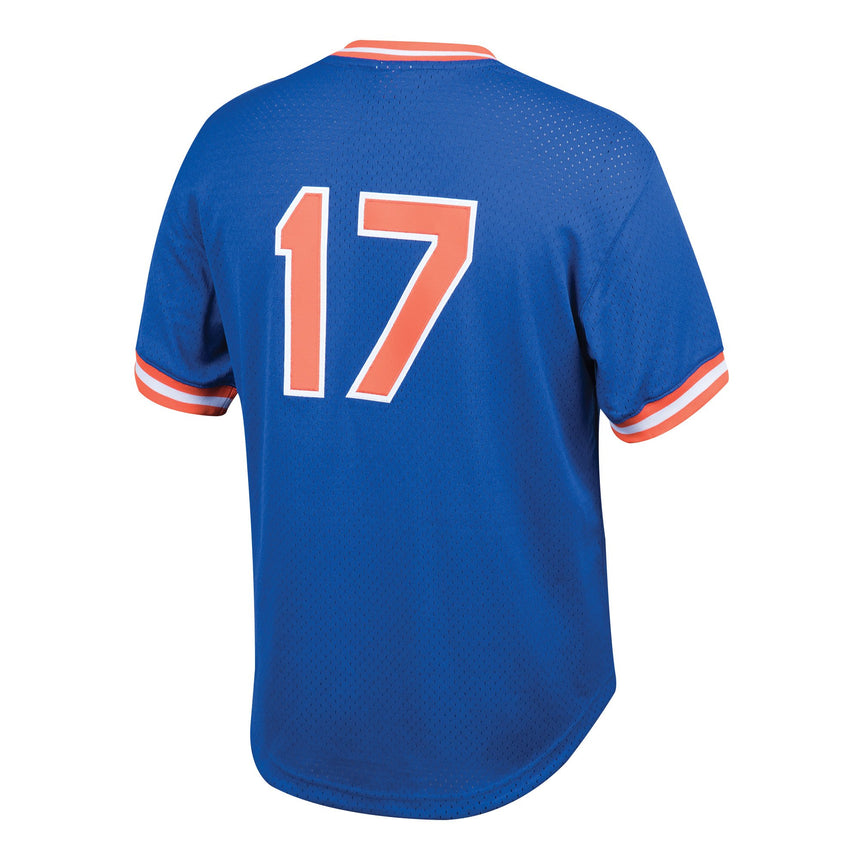 Men's Mitchell & Ness Keith Hernandez New York Mets Royal Cooperstown Mesh Batting Practice Jersey - vstockx