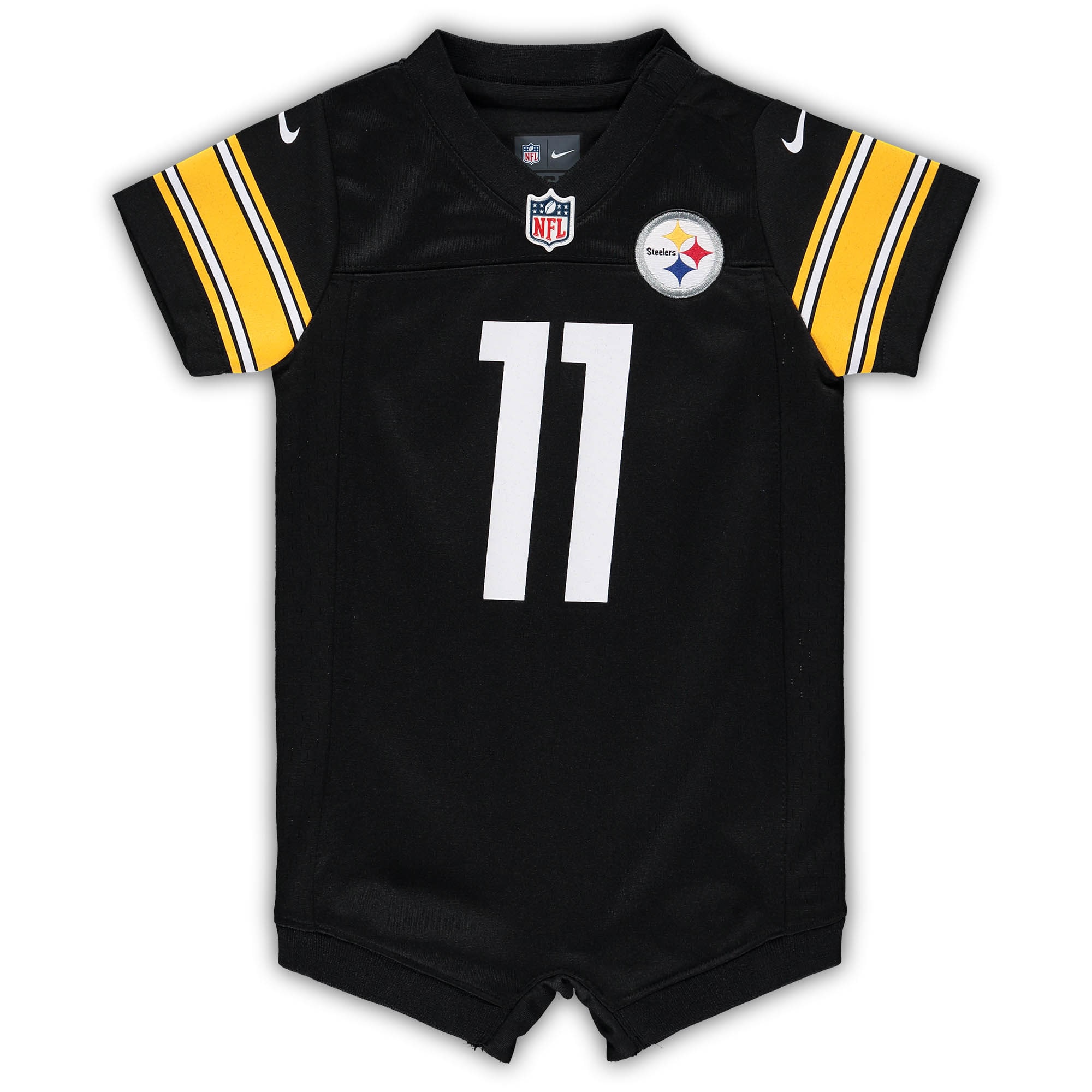 Chase Claypool Pittsburgh Steelers Nike Infant Game Romper Jersey - Black - vstockx