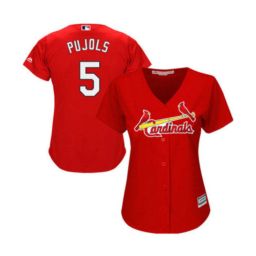 Women's St. Louis Cardinals Albert Pujols Replica Alternate Jersey - Red - vstockx