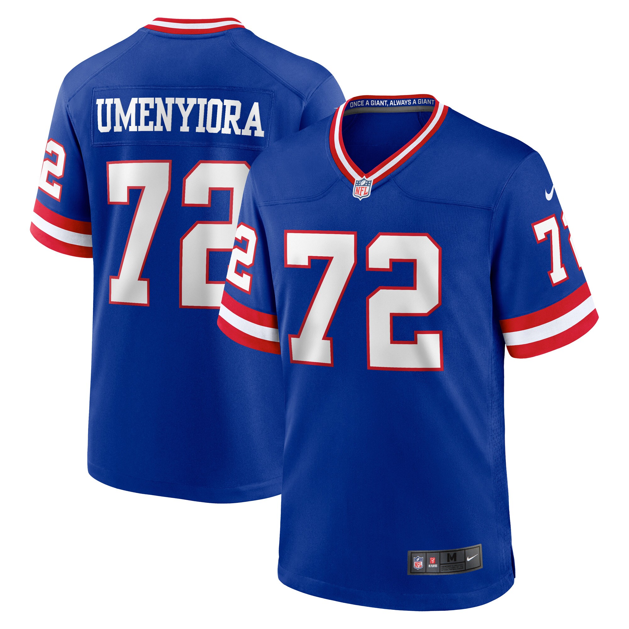 Osi Umenyiora New York Giants Nike Classic Retired Player Game Jersey - Royal - vstockx