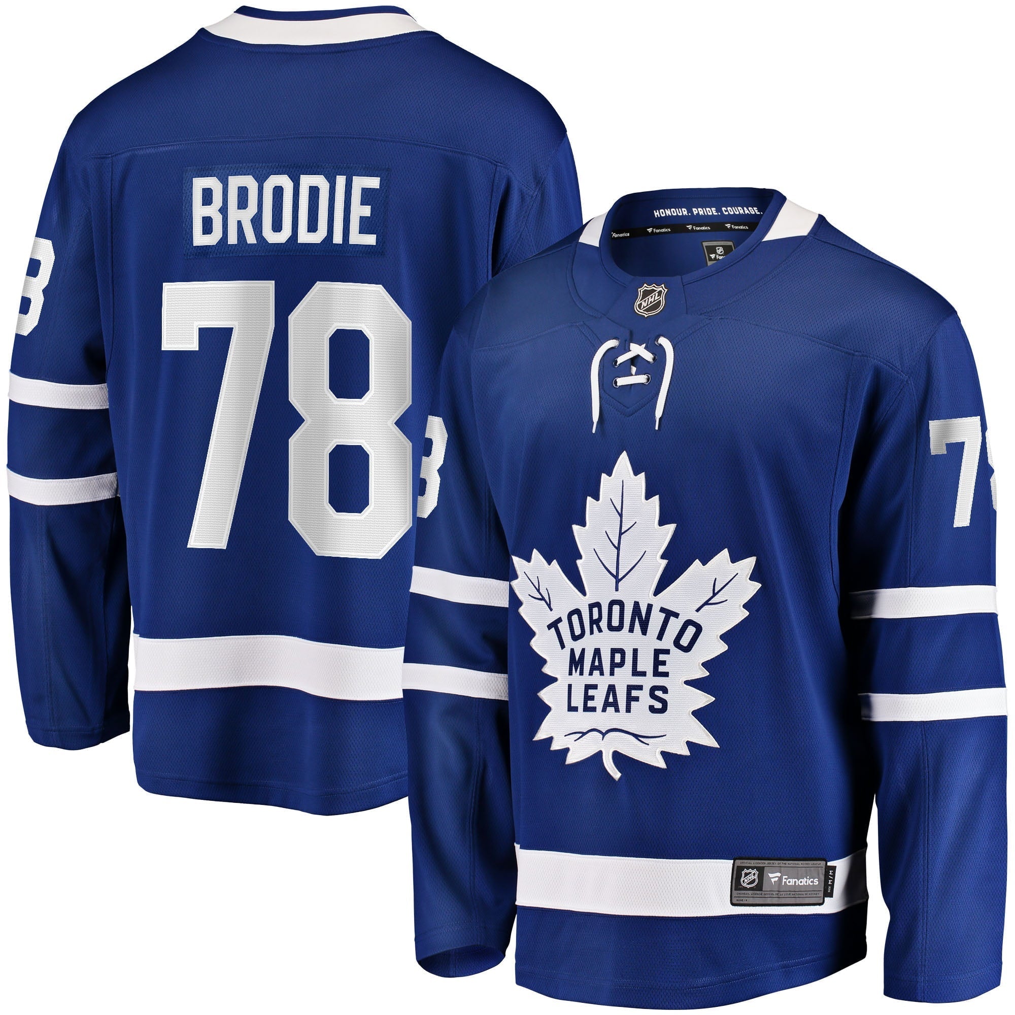 Men's Fanatics Branded TJ Brodie Blue Toronto Maple Leafs Home Breakaway Player Jersey - vstockx