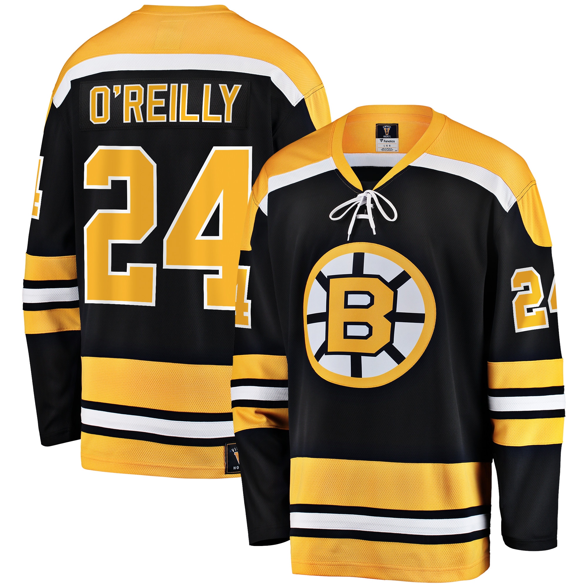 Terry O'Reilly Boston Bruins Fanatics Branded Premier Breakaway Retired Player Jersey - Black - vstockx