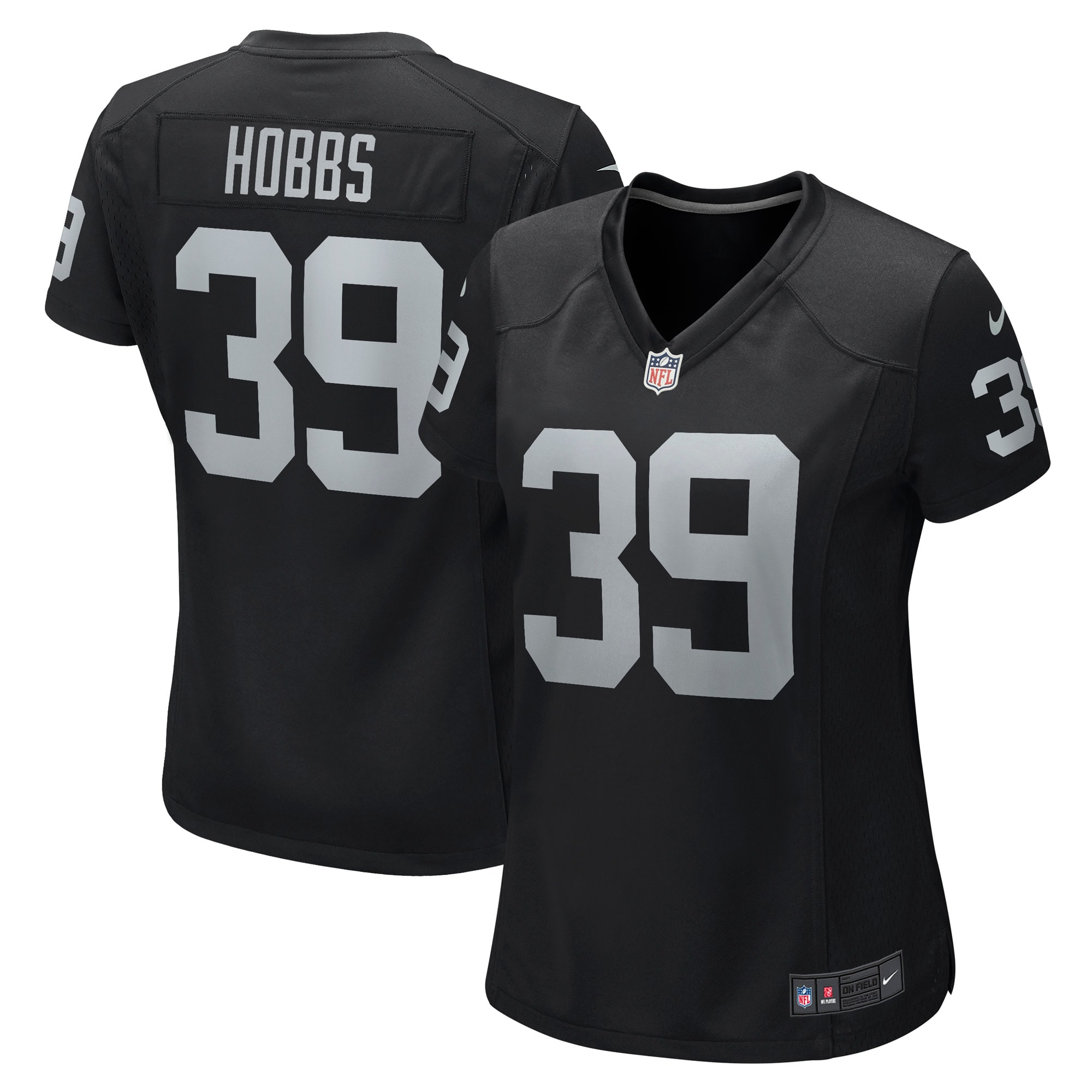 Nate Hobbs Las Vegas Raiders Nike Women's Game Jersey - Black - vstockx