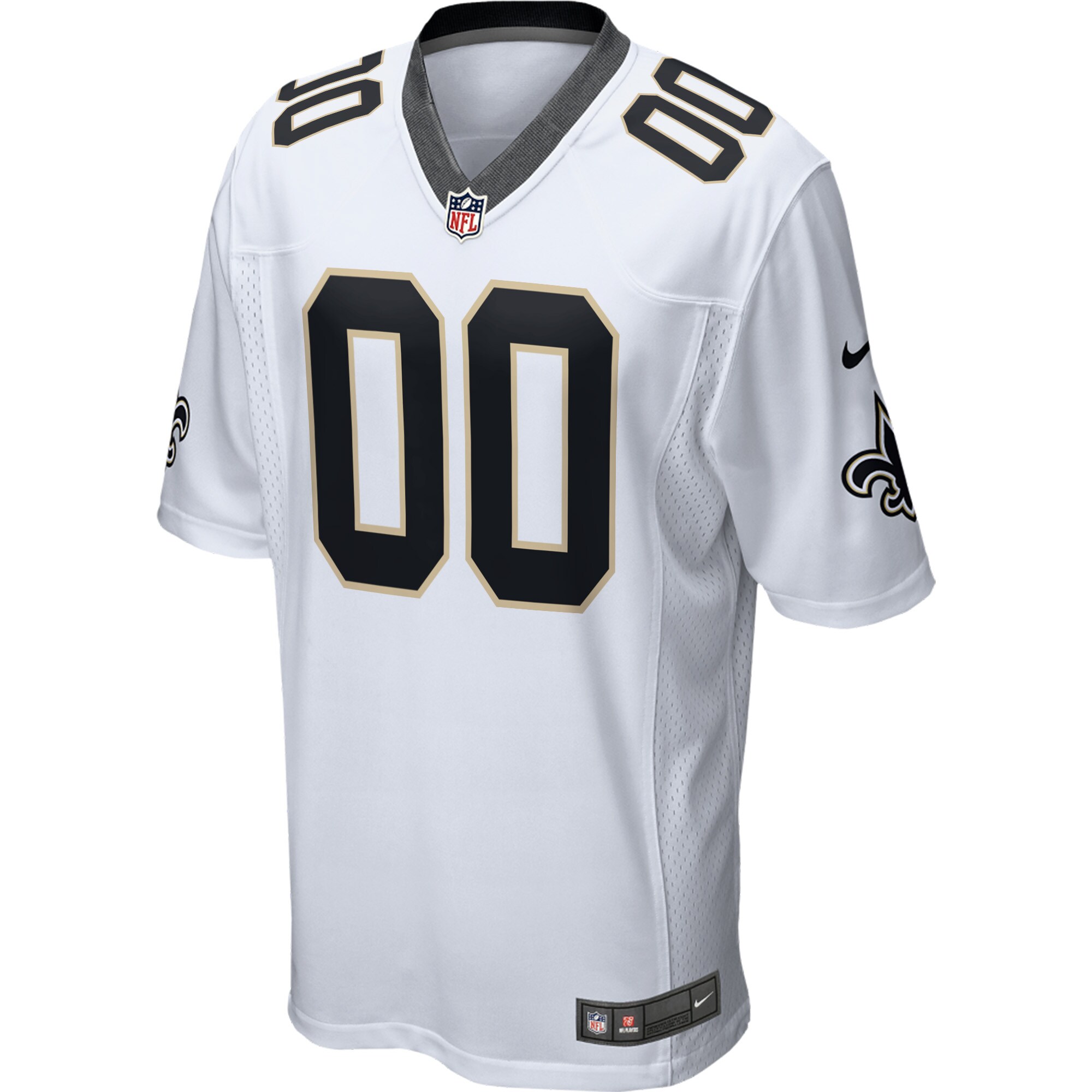 New Orleans Saints Nike 2018 Custom Game Jersey - White - vstockx