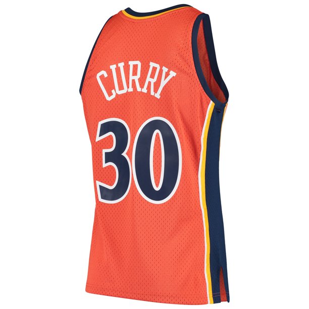 Men's Mitchell & Ness Stephen Curry Orange Golden State Warriors 2009-2010 Hardwood Classics Swingman Jersey - vstockx