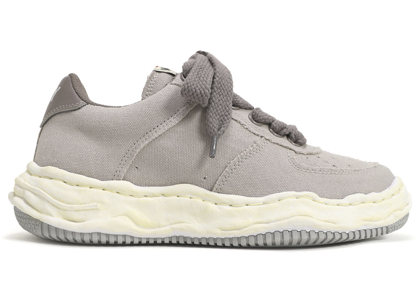 Maison Mihara Yasuhiro Wayne OG Sole Washed Canvas Low Grey - vstockx
