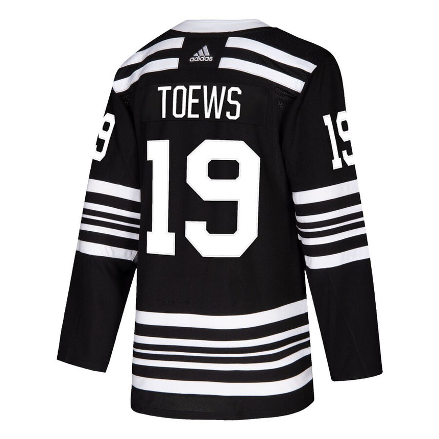 Men's Chicago Blackhawks Jonathan Toews adidas Black Alternate 2019/20 Authentic Player Jersey - vstockx