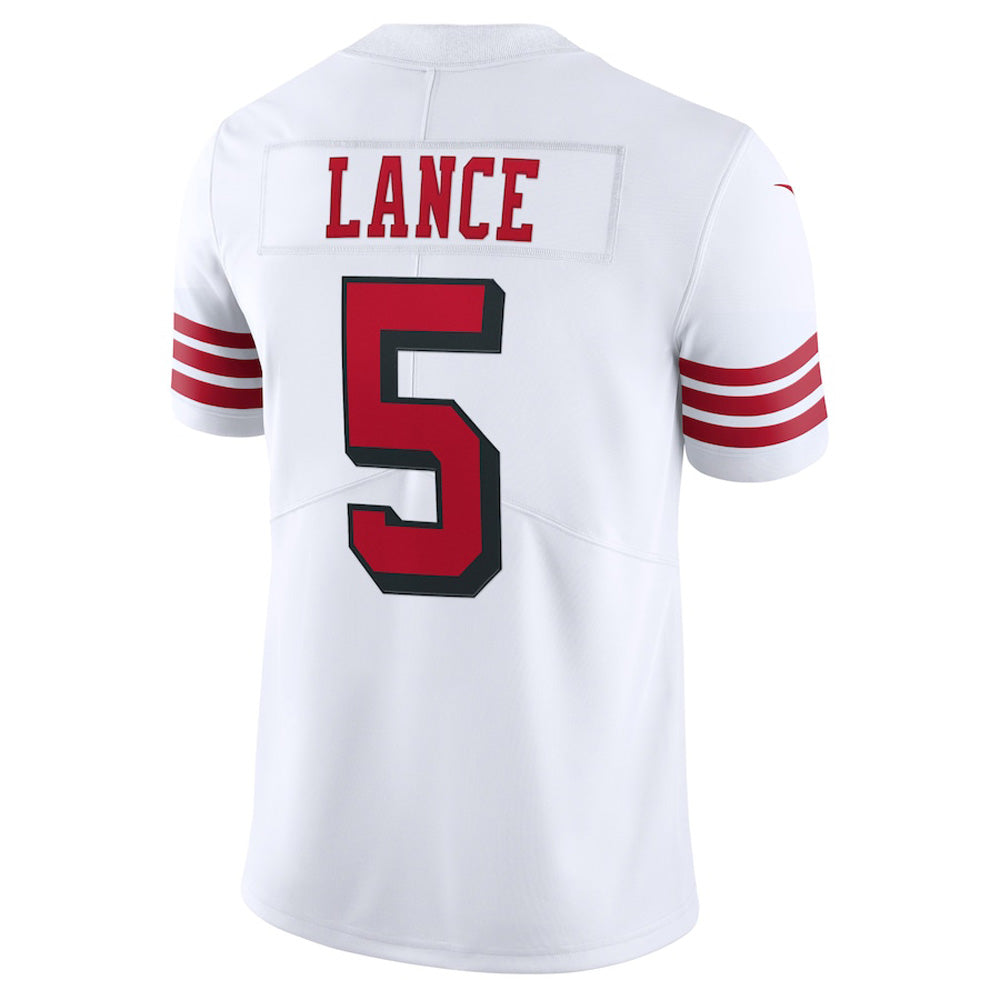 Youth San Francisco 49ers Trey Lance Vapor Jersey - White - vstockx