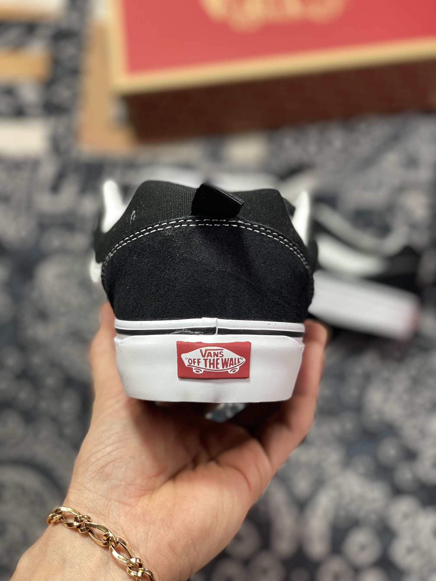 Vans Knu Skool Black White - vstockx