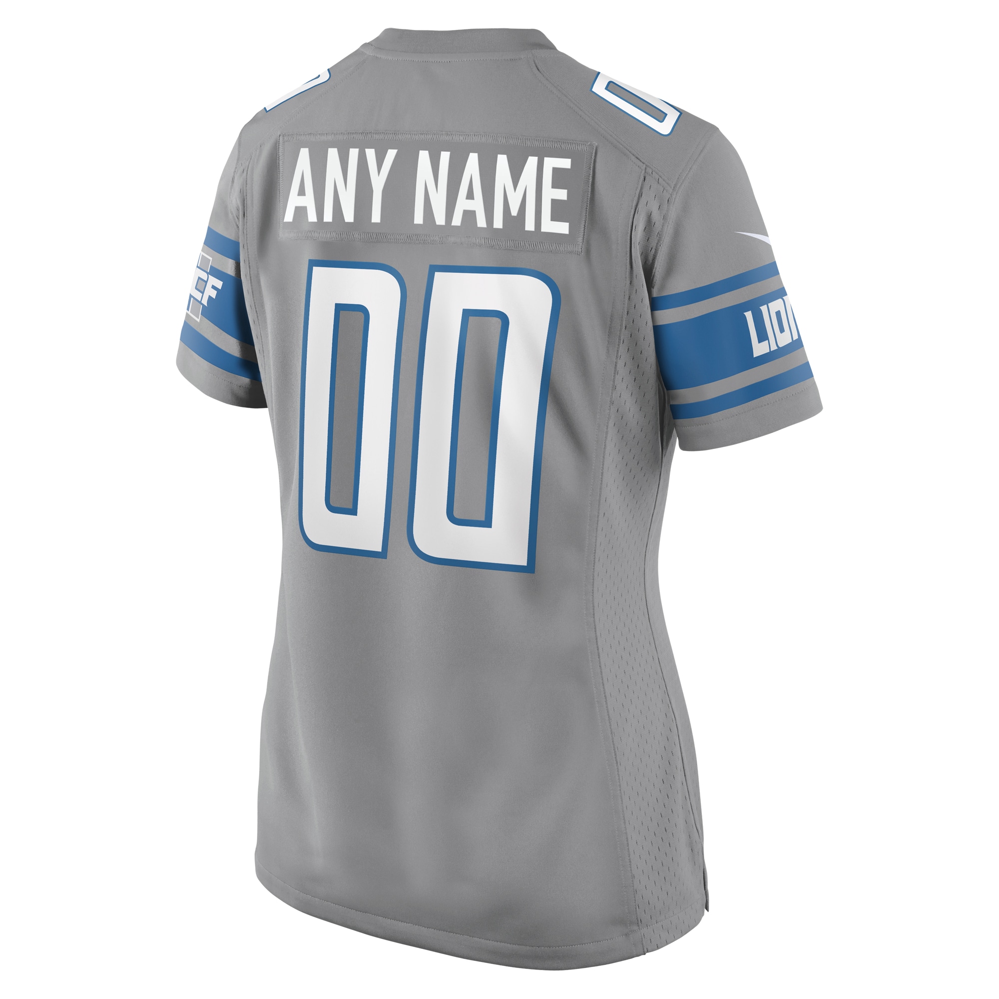 Detroit Lions Nike Women's Alternate Custom Game Jersey - Gray - vstockx