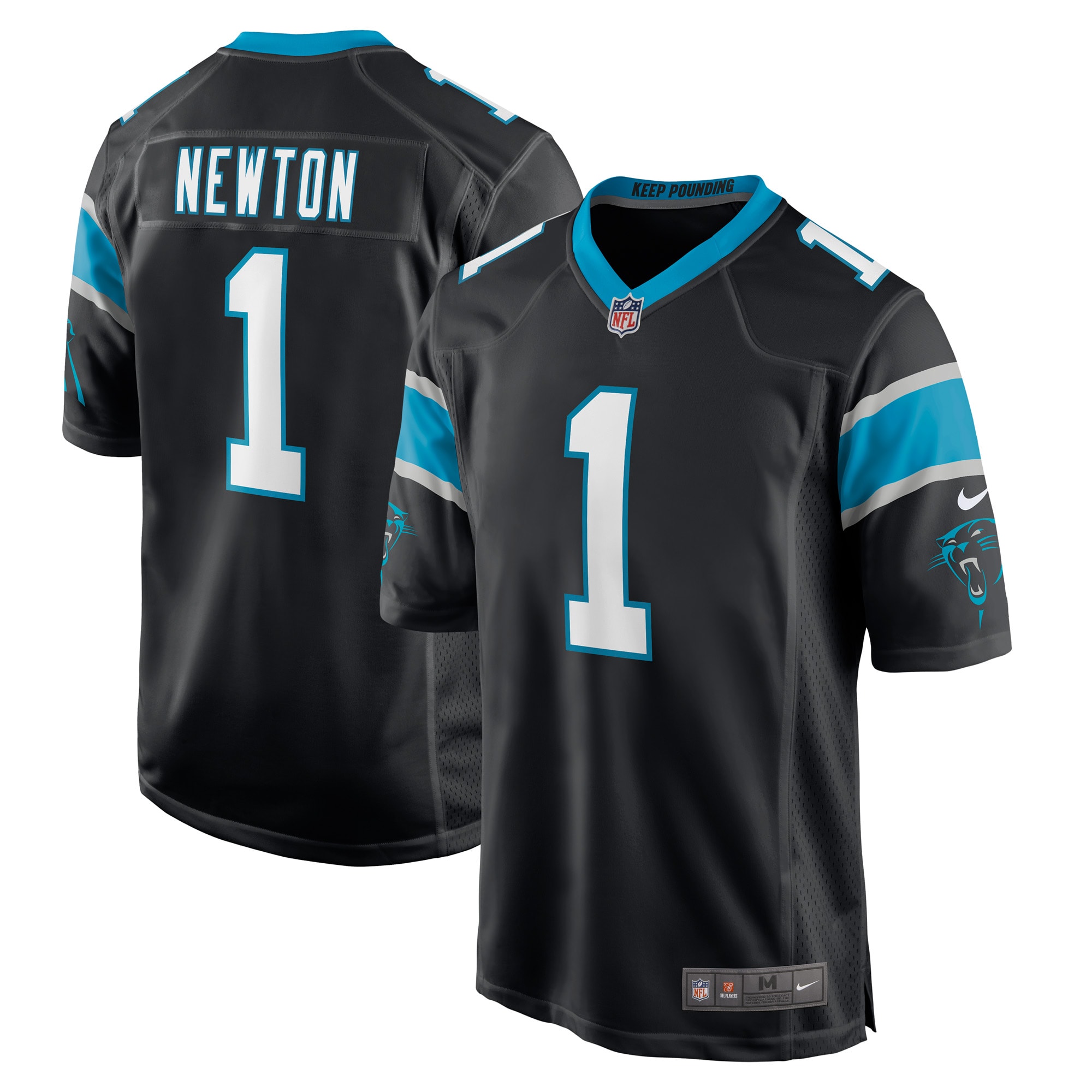 Cam Newton Carolina Panthers Nike Player Game Jersey - Black - vstockx
