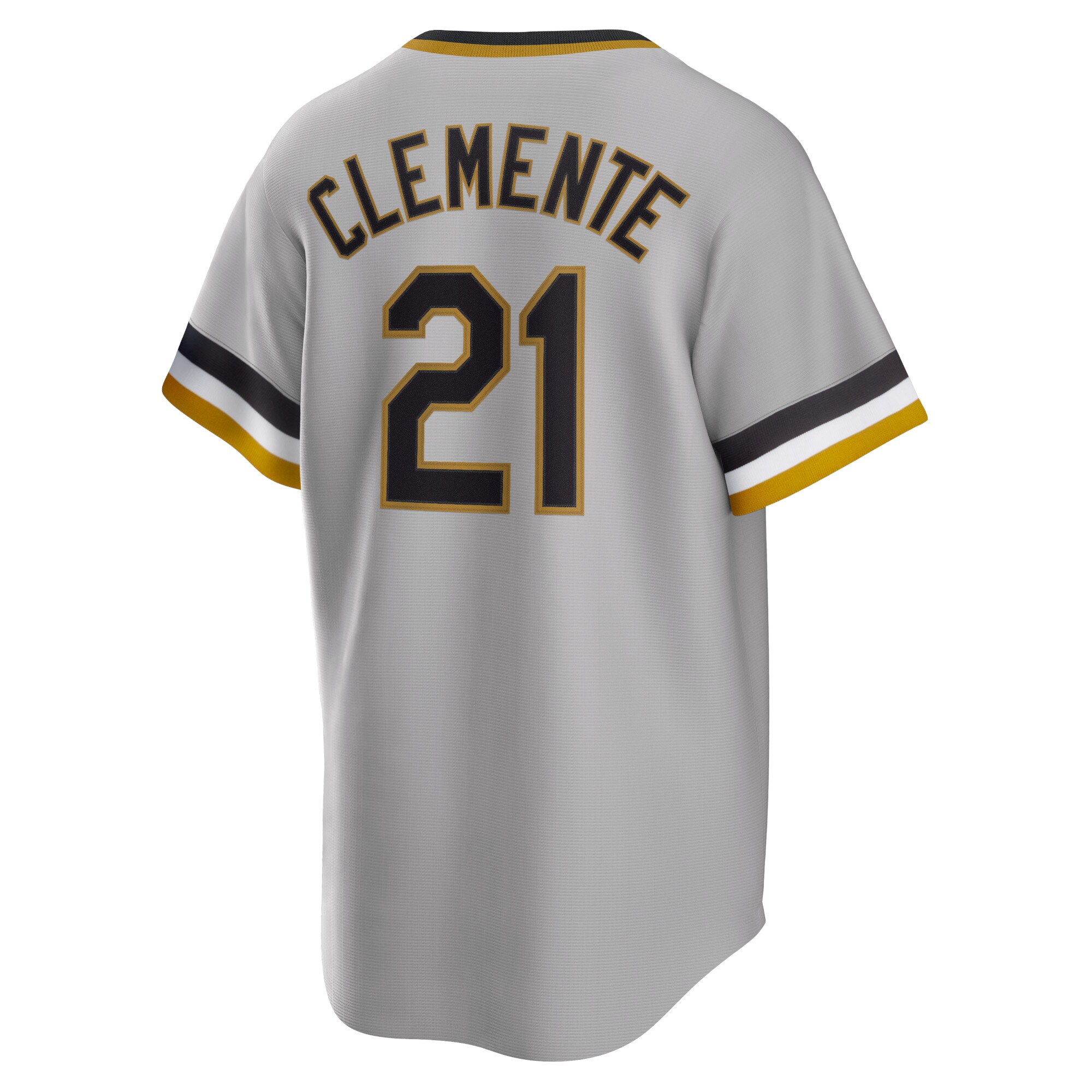 Roberto Clemente Pittsburgh Pirates Nike Road Cooperstown Collection Player Jersey - Gray - vstockx