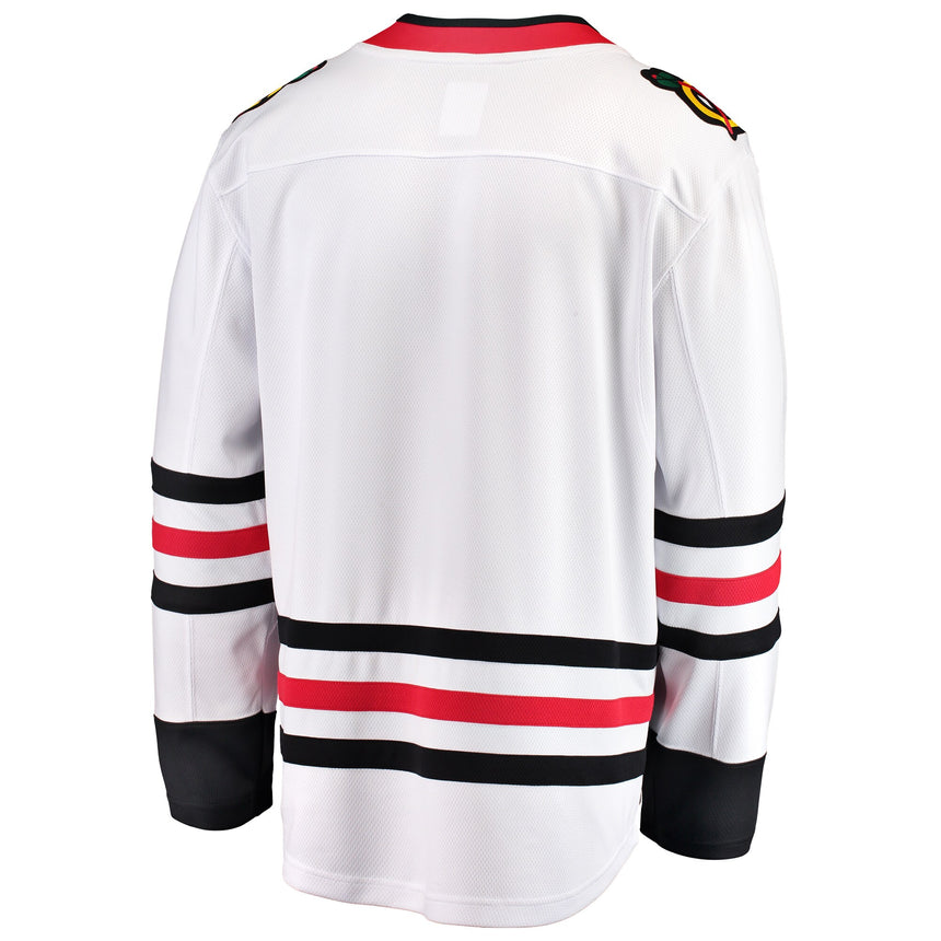 Men's Chicago Blackhawks Fanatics White Blank Breakaway Away Blank Jersey - vstockx