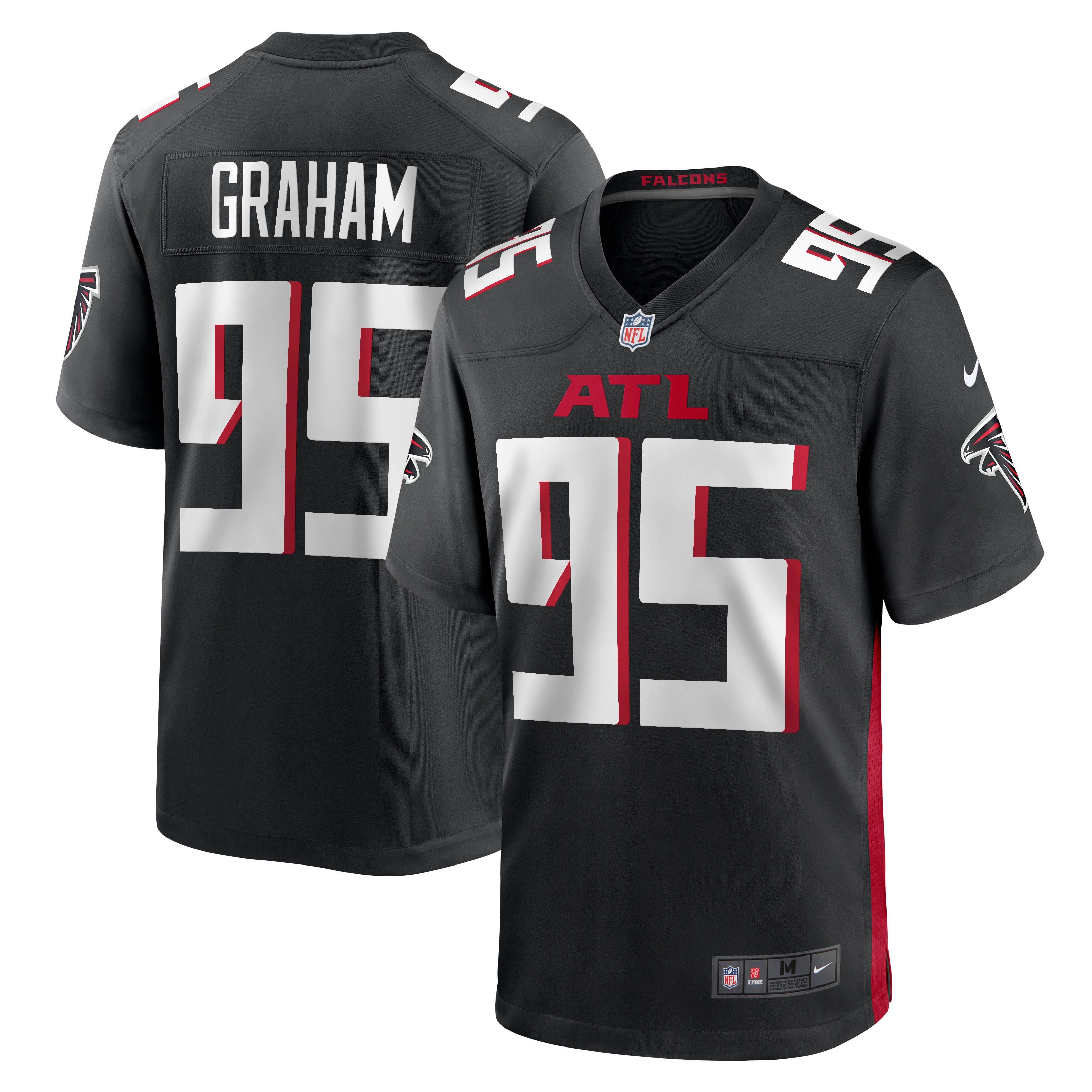 Ta'Quon Graham Atlanta Falcons Nike Game Jersey - Black - vstockx