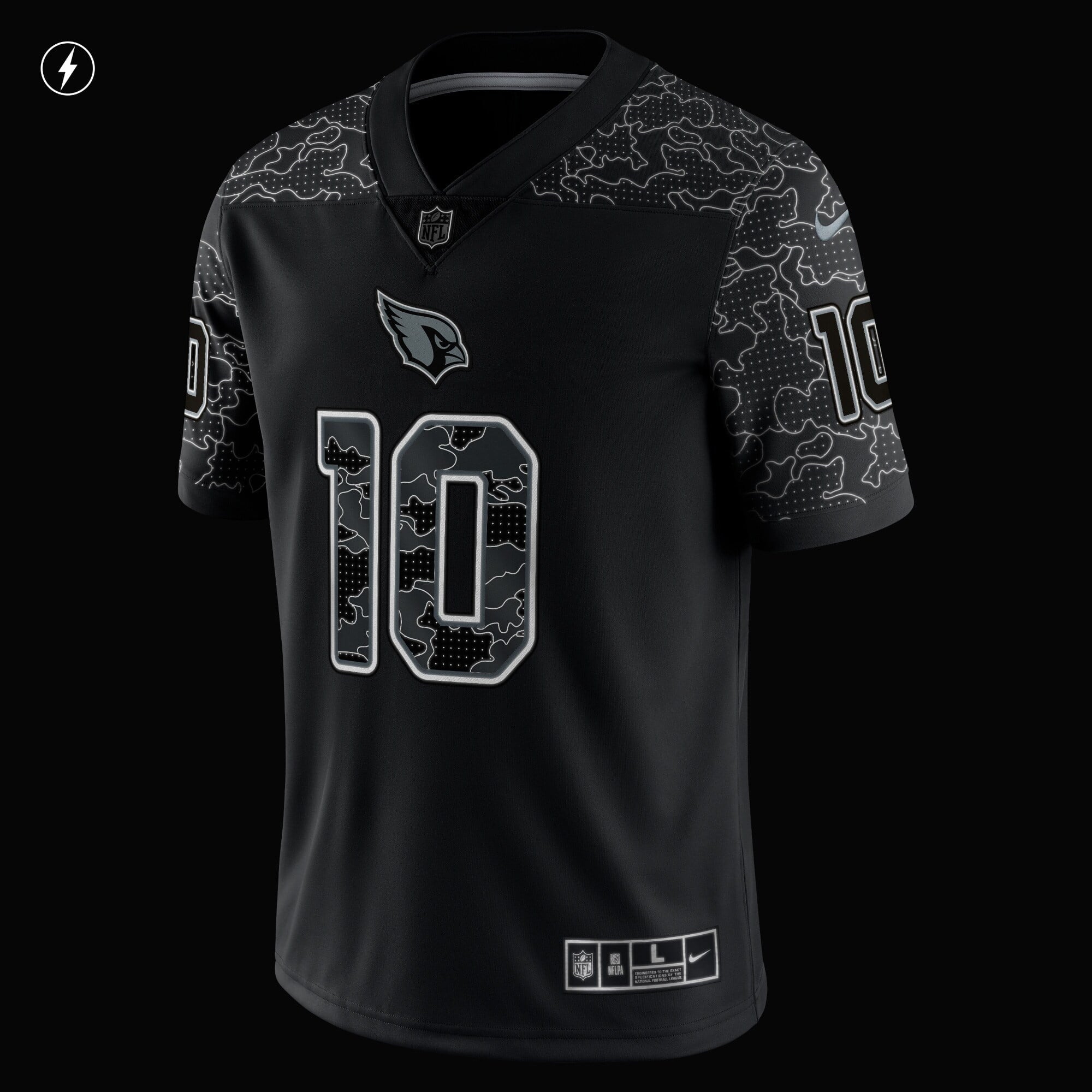 Men's Nike DeAndre Hopkins Black Arizona Cardinals RFLCTV Limited Jersey - vstockx