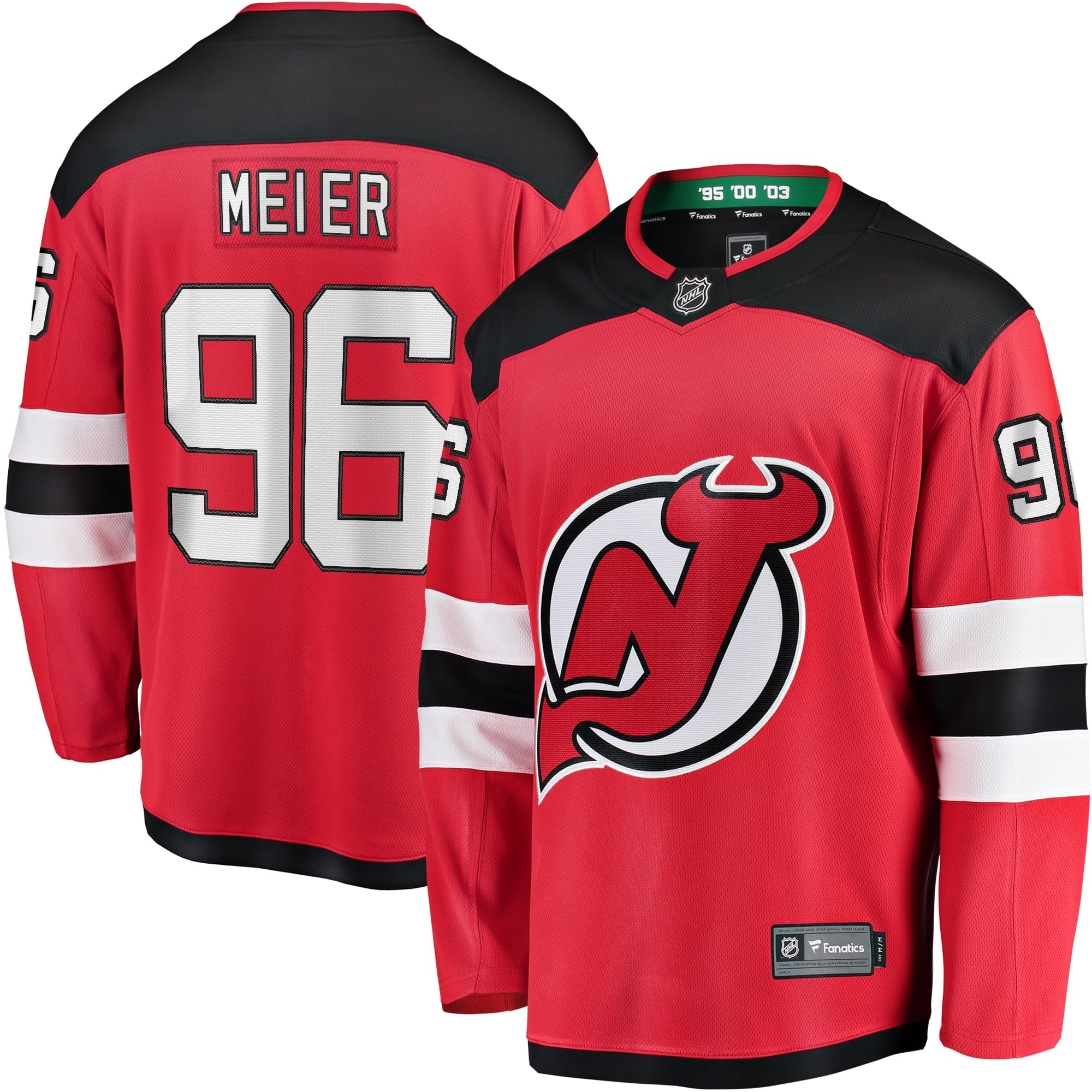 Men's Fanatics Branded Timo Meier Red New Jersey Devils Home Breakaway Jersey - vstockx